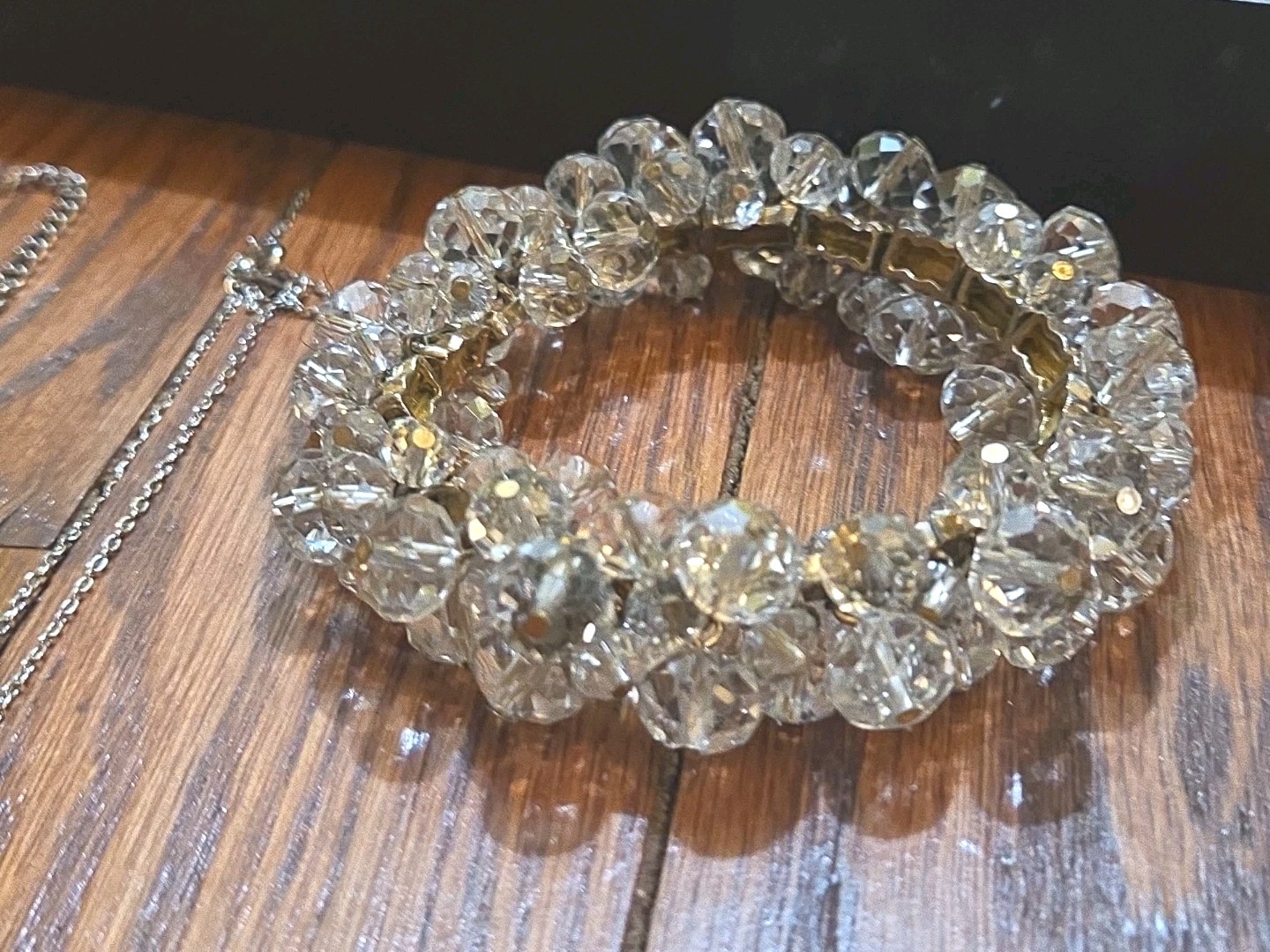Vintage Estate Jewelry, Brooch, & Earrings Lot Rhinestones