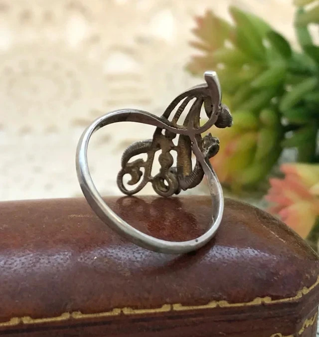 Lovely Estate Rare Vintage Ring Soviet Sterling Silver 925 Turquoise Size 9 USSR