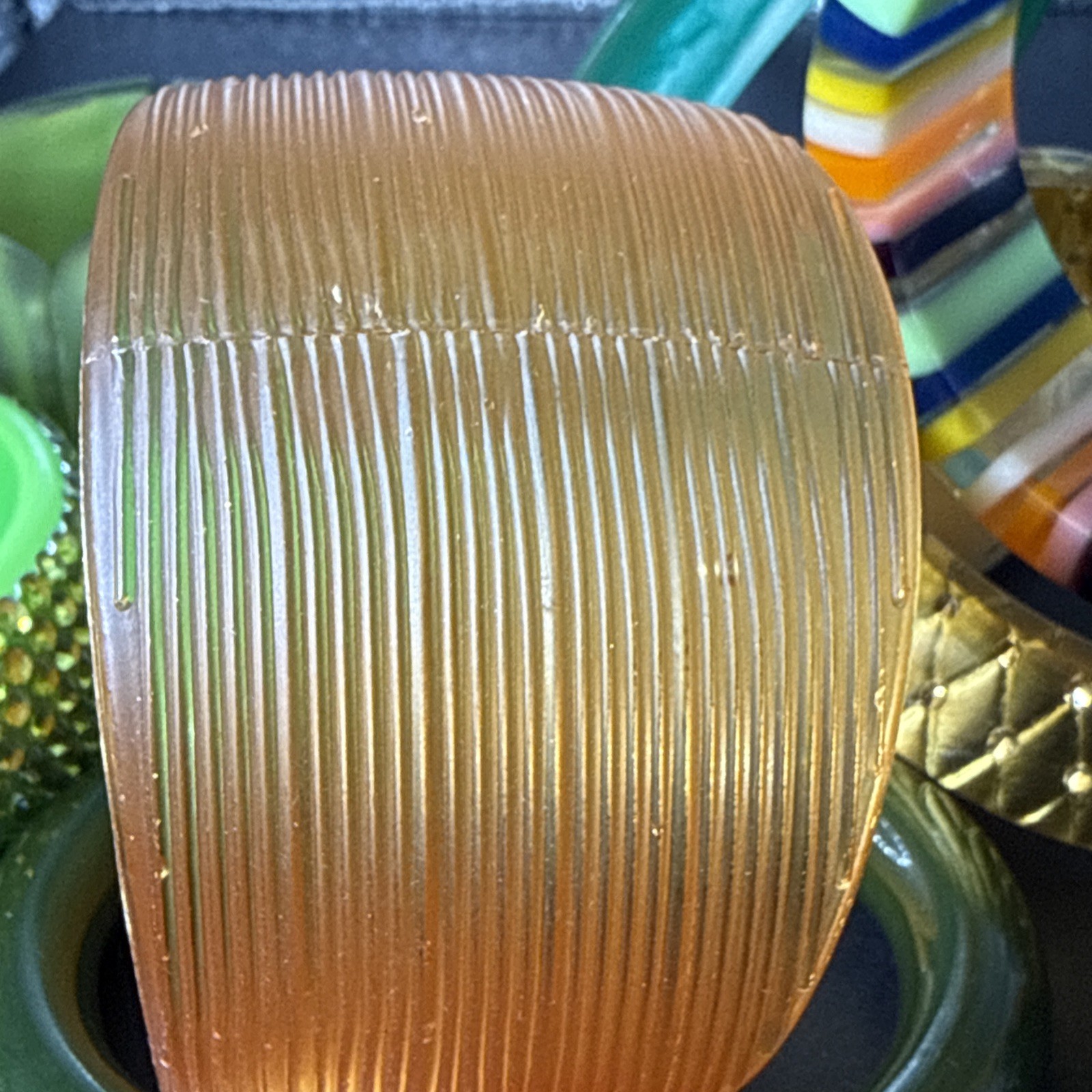 Vintage 12 Celluloid & Lucite Plastic Bracelets Variety Collection