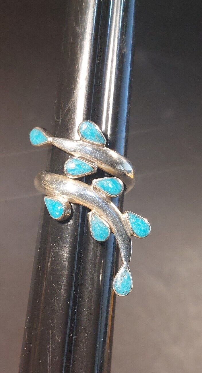 Turquoise .925 Dominique Dinouart Ring Size 8