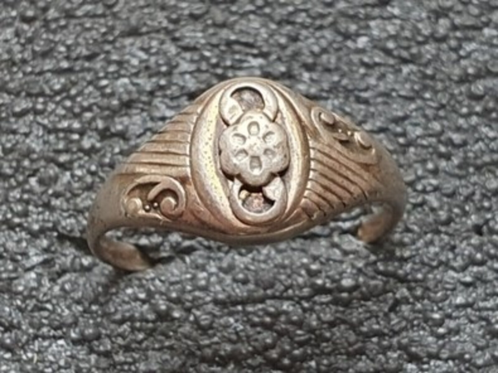 Vintage Soviet USSR ring sterling silver 875 ⭐ Size 7.5 Weight 2.4 g.