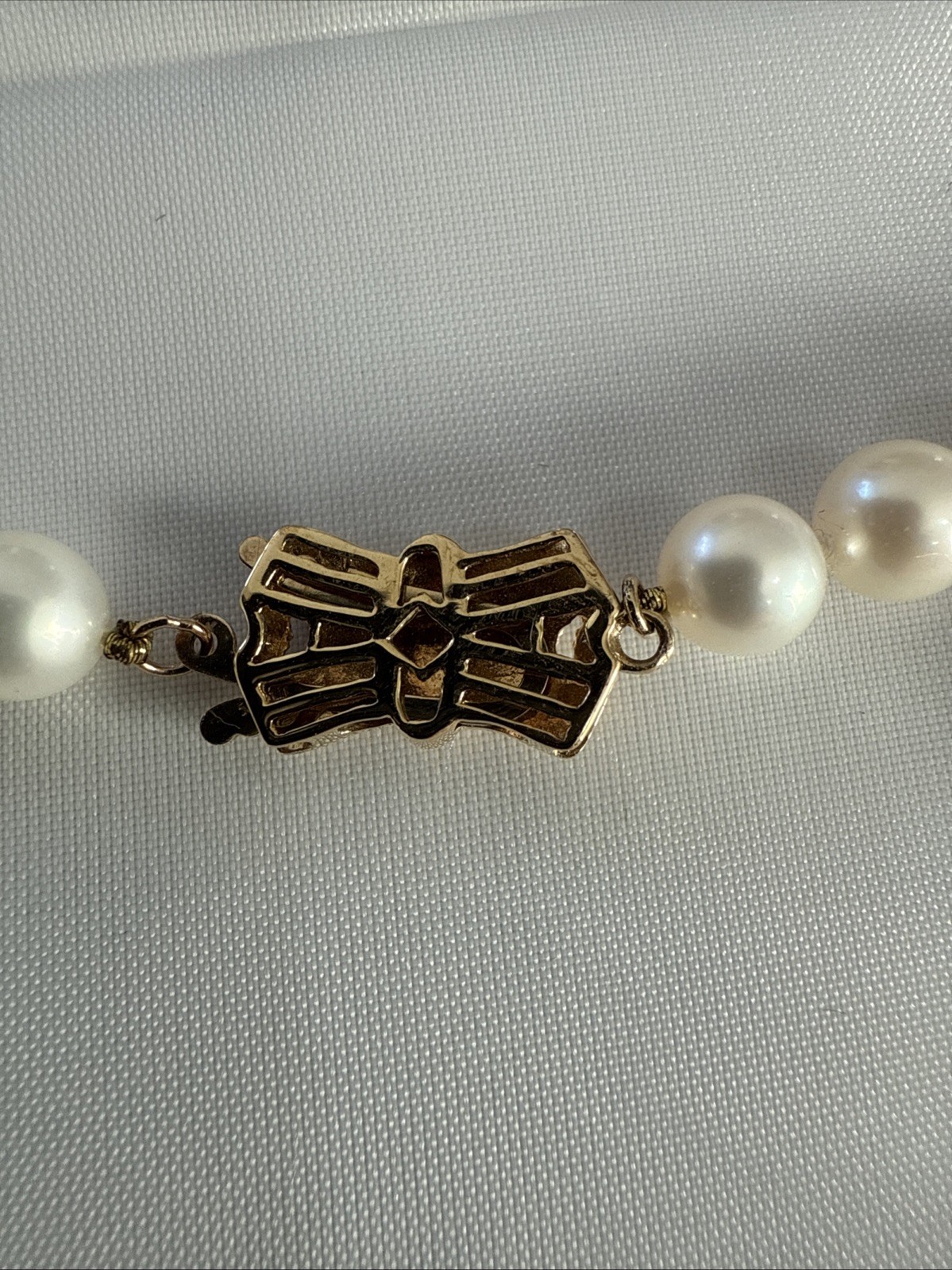 6.5mm Mikimoto Akoya 16″ Long Cultured Pearl Necklace 14K Clasp
