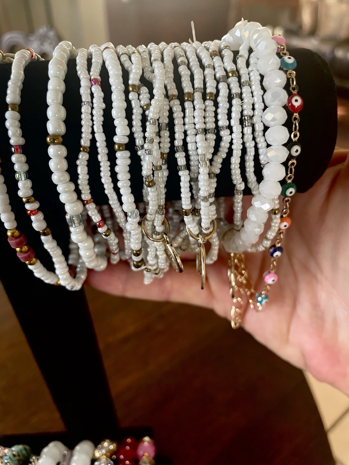 40 Trendy Bohemian Bracelet Mixed Lot Retro Vintage Crystal Healing