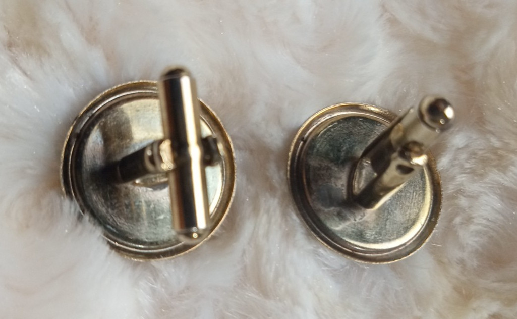 Vintage Men’s Guitar & Music Notes Cuff Links & Tie Clip