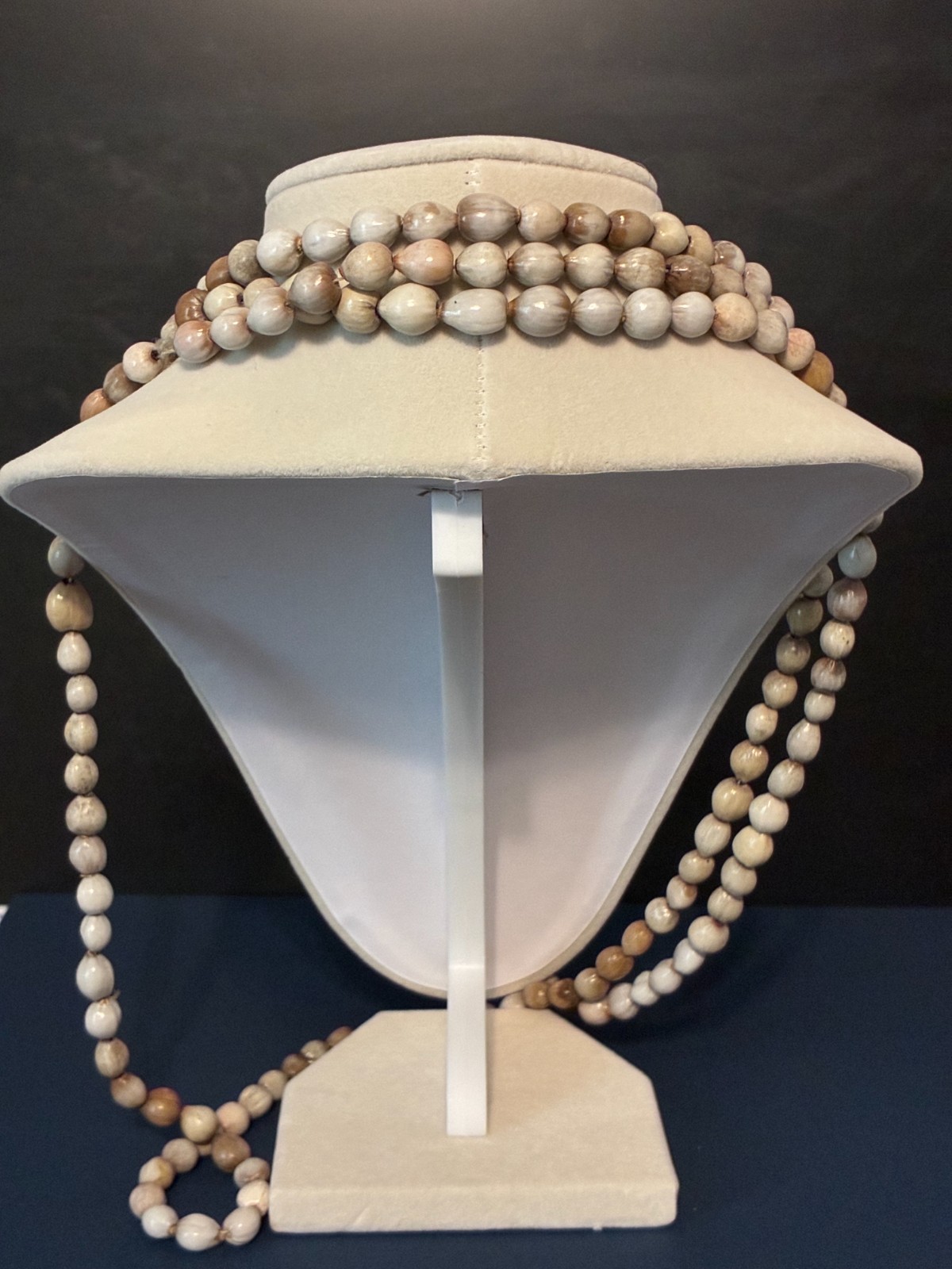 Long Natural Tropical Seed Necklace – Earthy Organic Boho Jewelry-Ethnic-Beachy
