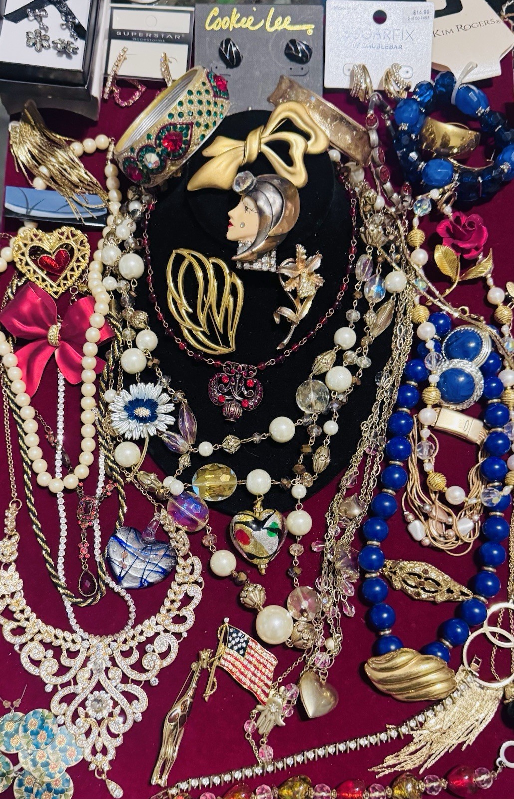 Vintage High End Costume Jewelry Trifari Jackie Kennedy BSK Emmons Gerrito Liz