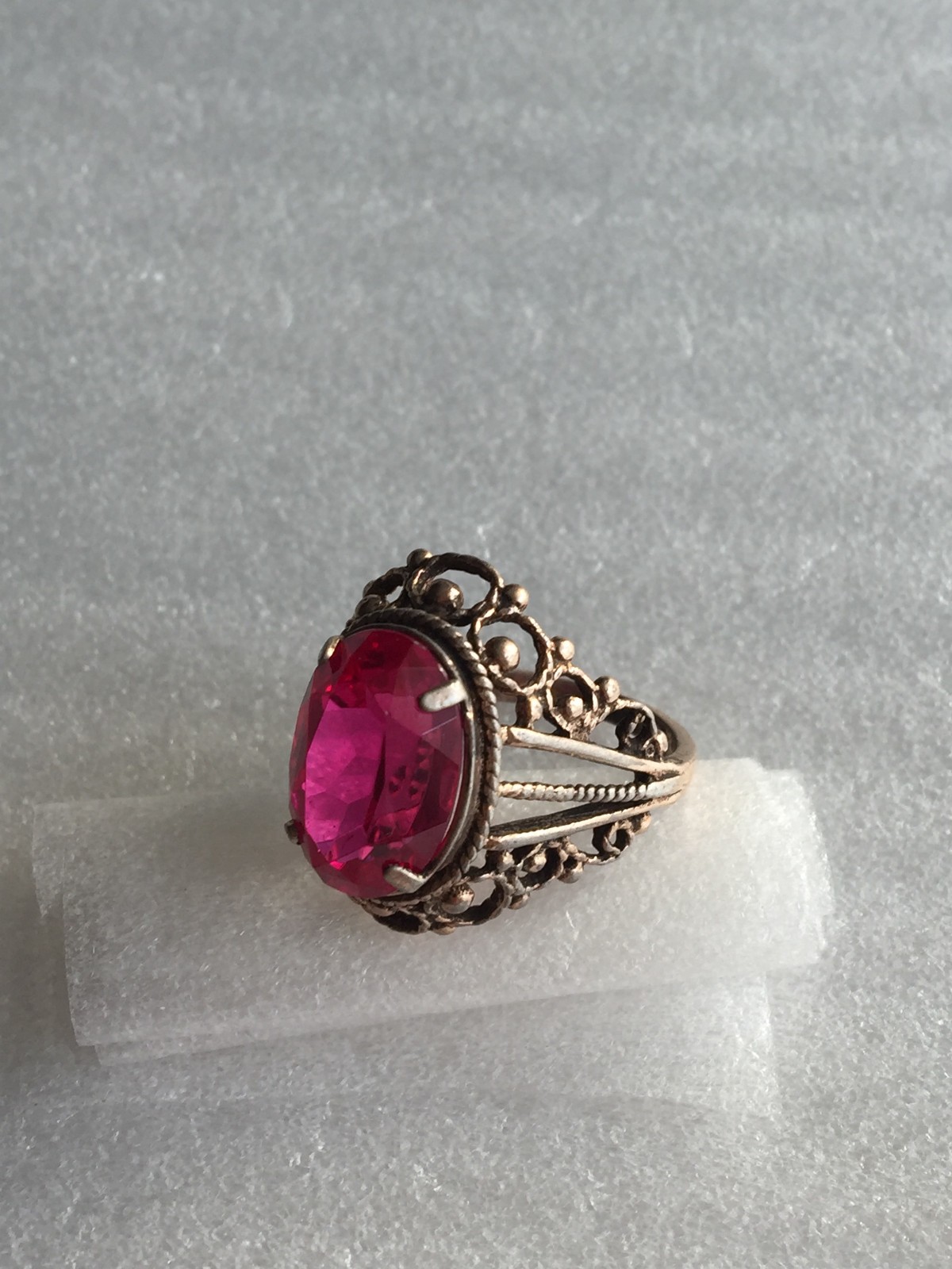Rings silver 875 gold Plated Russian Soviet Silver vintage USSR old