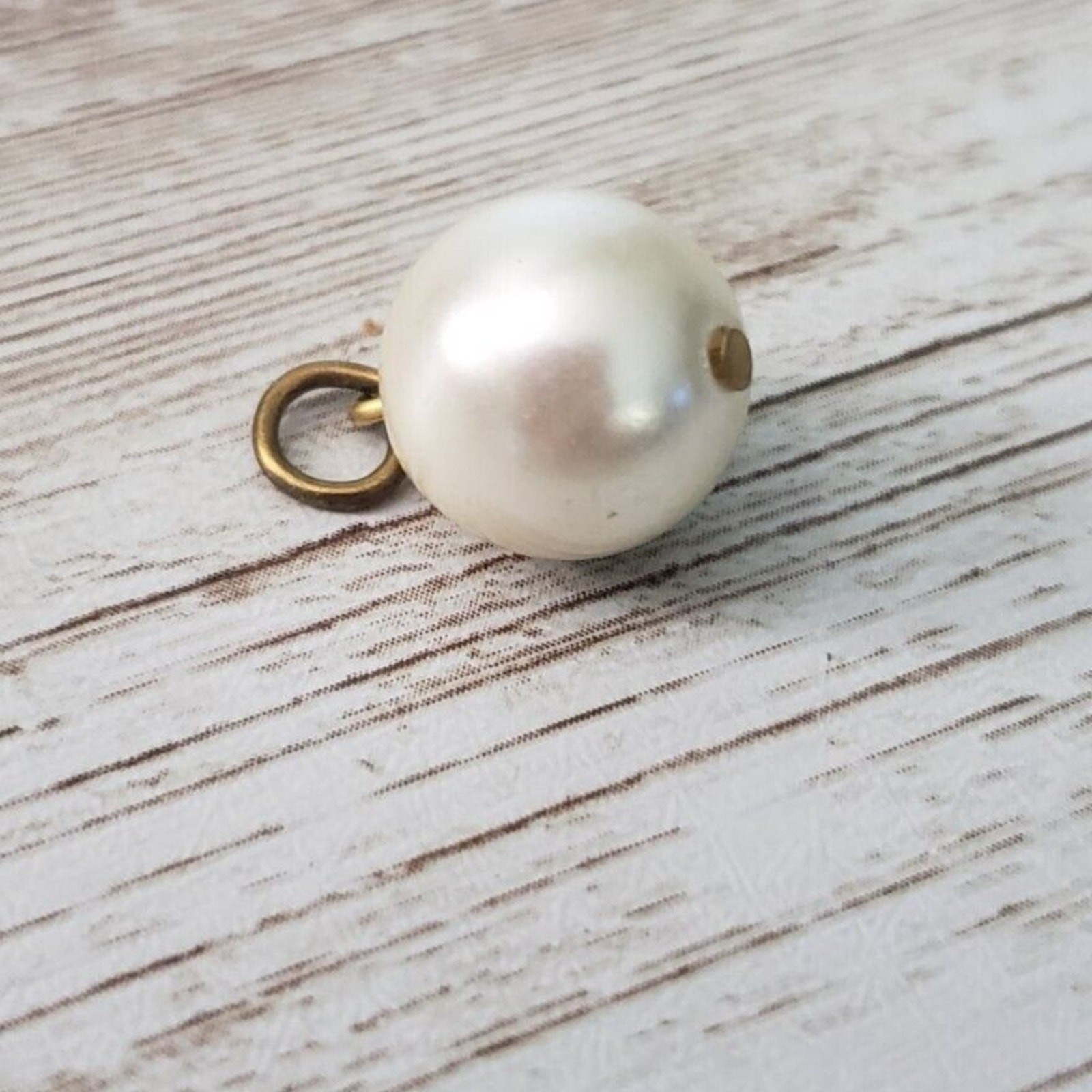 Vintage Pendant Faux Pearl Dangle Pendant – No Chain Included