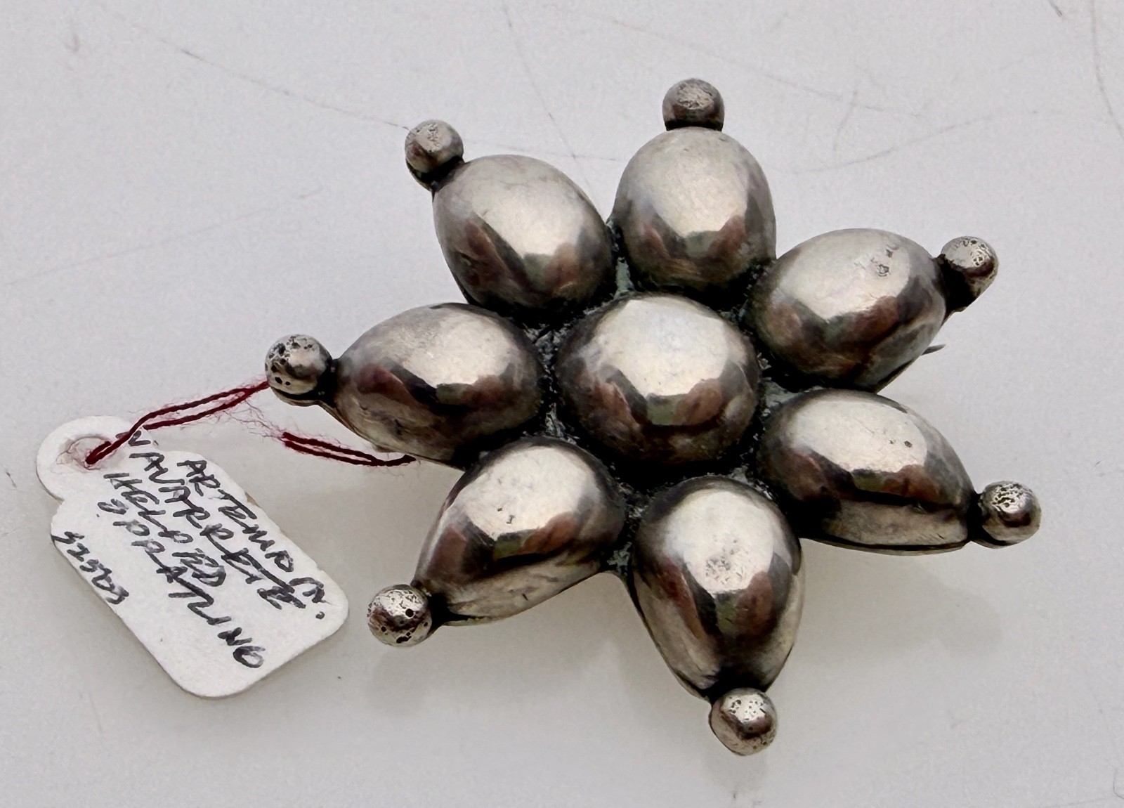 Mexican 980 Sterling Silver Artemio Navarrete Star Brooch – 97315