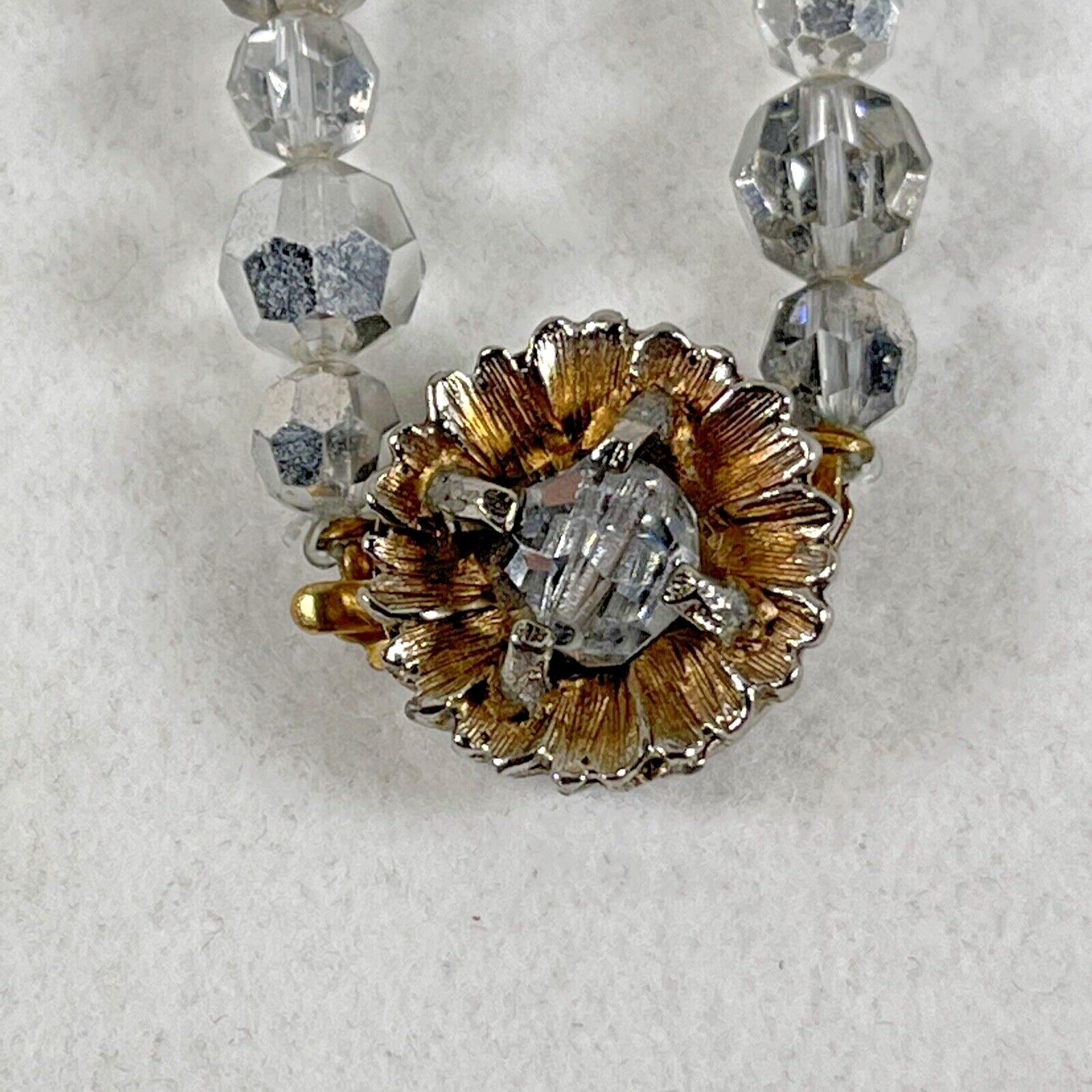 Vintage Macy’s Beaded Statement Gold Tone Choker 17.5″ in Presentation Box