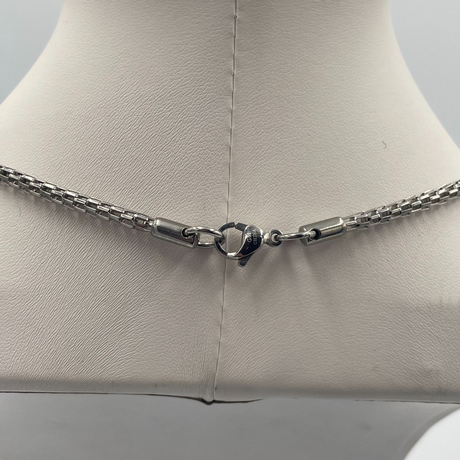 Vintage Y2K Stainless Steel Multi Strand Layered Chain Statement Necklace Retro