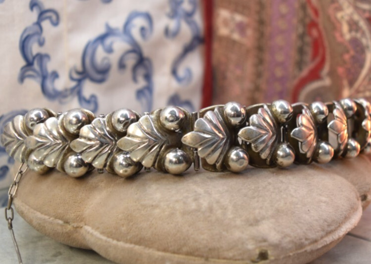 Vintage 980 Sterling Taxco Mexico Bracelet 93 Grams Serafin Moctezuma