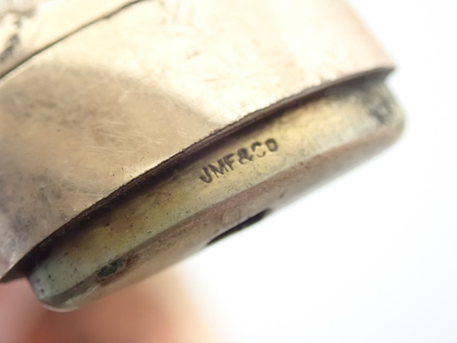Antique Victorian Signed JMF Co Gold Filled Estate 3/4″ Bangle Bracelet 40 grams
