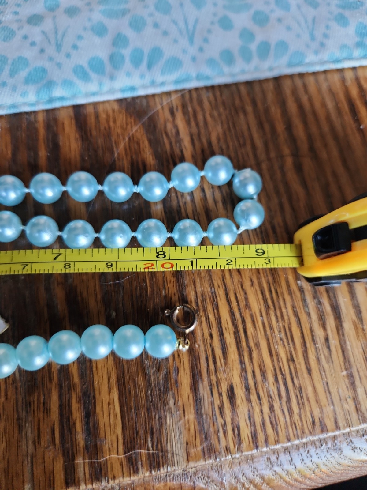Vintage Vendome Pale Blue Beaded Necklace Bracelet and Clip Earrings – NOS LOT