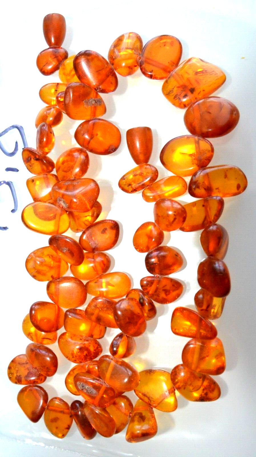 ✅56cm = 44gr RUSSIAN SOVIET BALTIC AMBER BEAD NECKLACE 琥珀 BRACELET STONE PENDANT