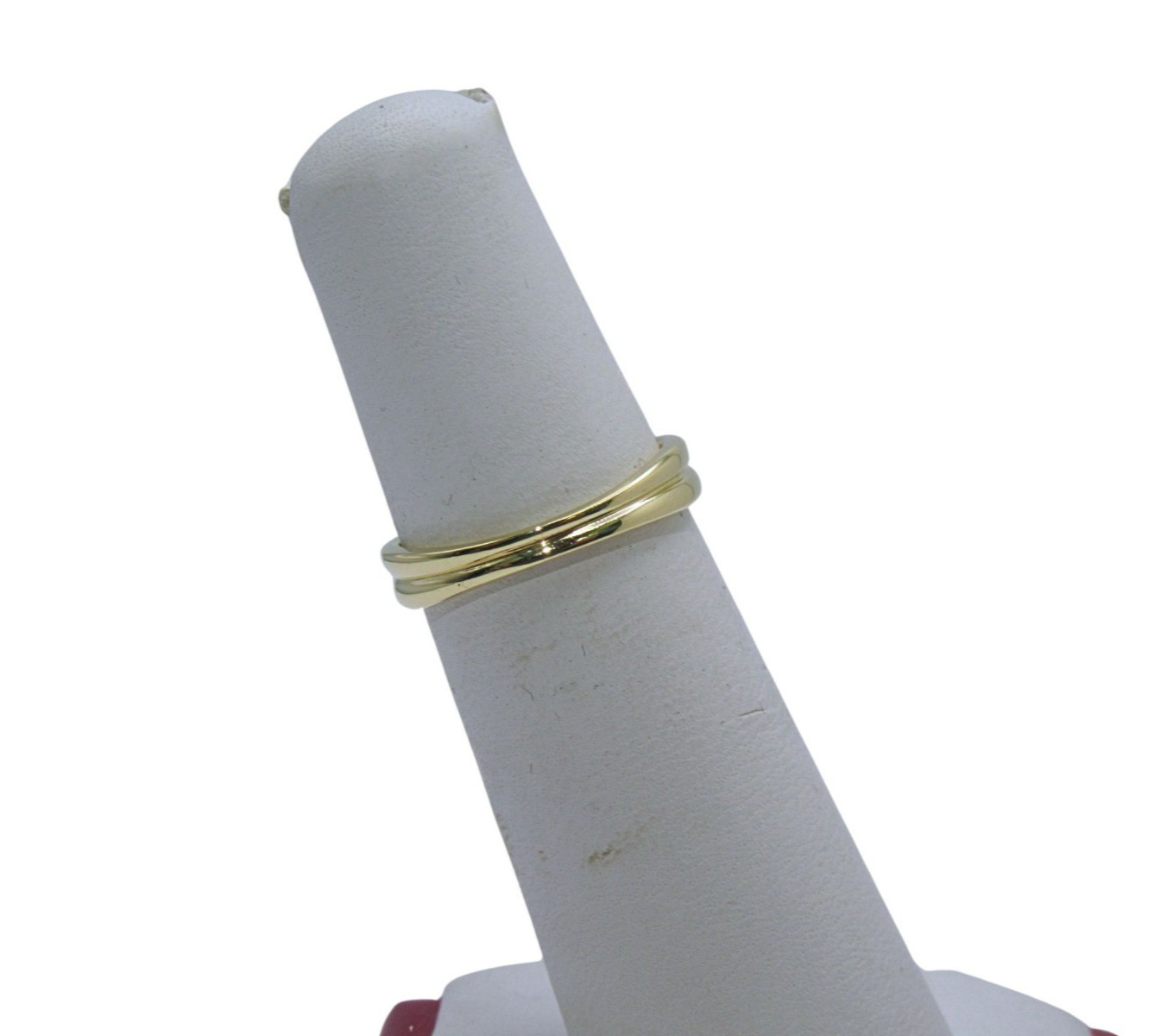Tiffany & Co. 18K Yellow Gold Vintage Double Wave Ring