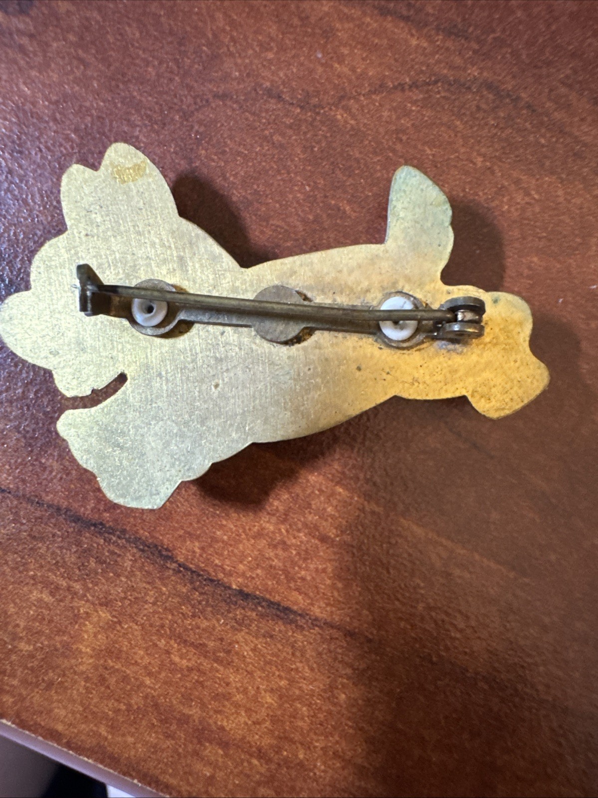 Vintage Brooch Pin Costume Jewelry Dog Scottish Terrier 1950’s Celluloid Metal