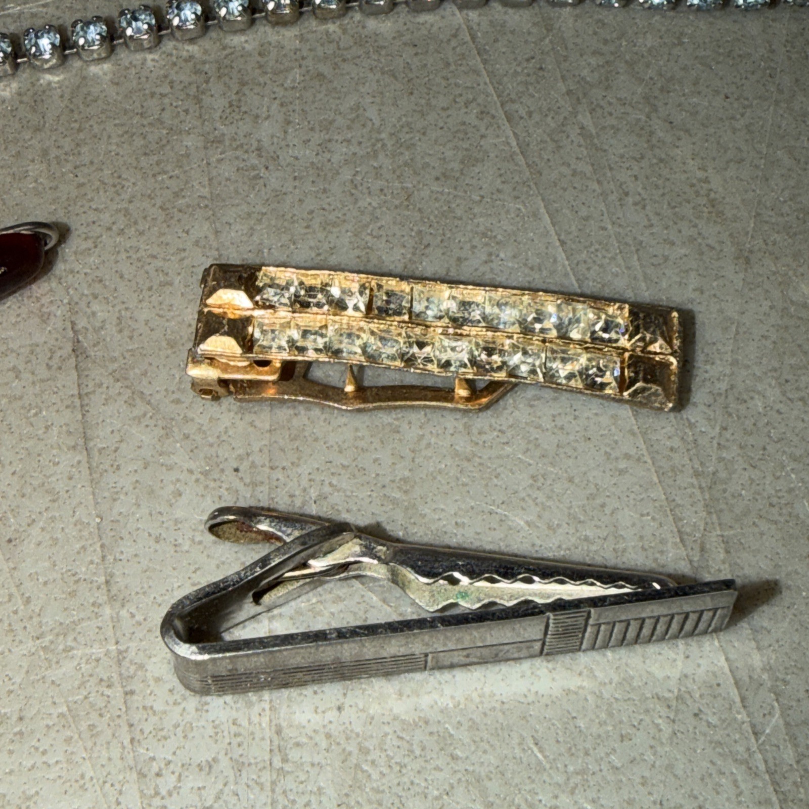 12 Vintage Tie Clips Dante, Swank, Continental & More