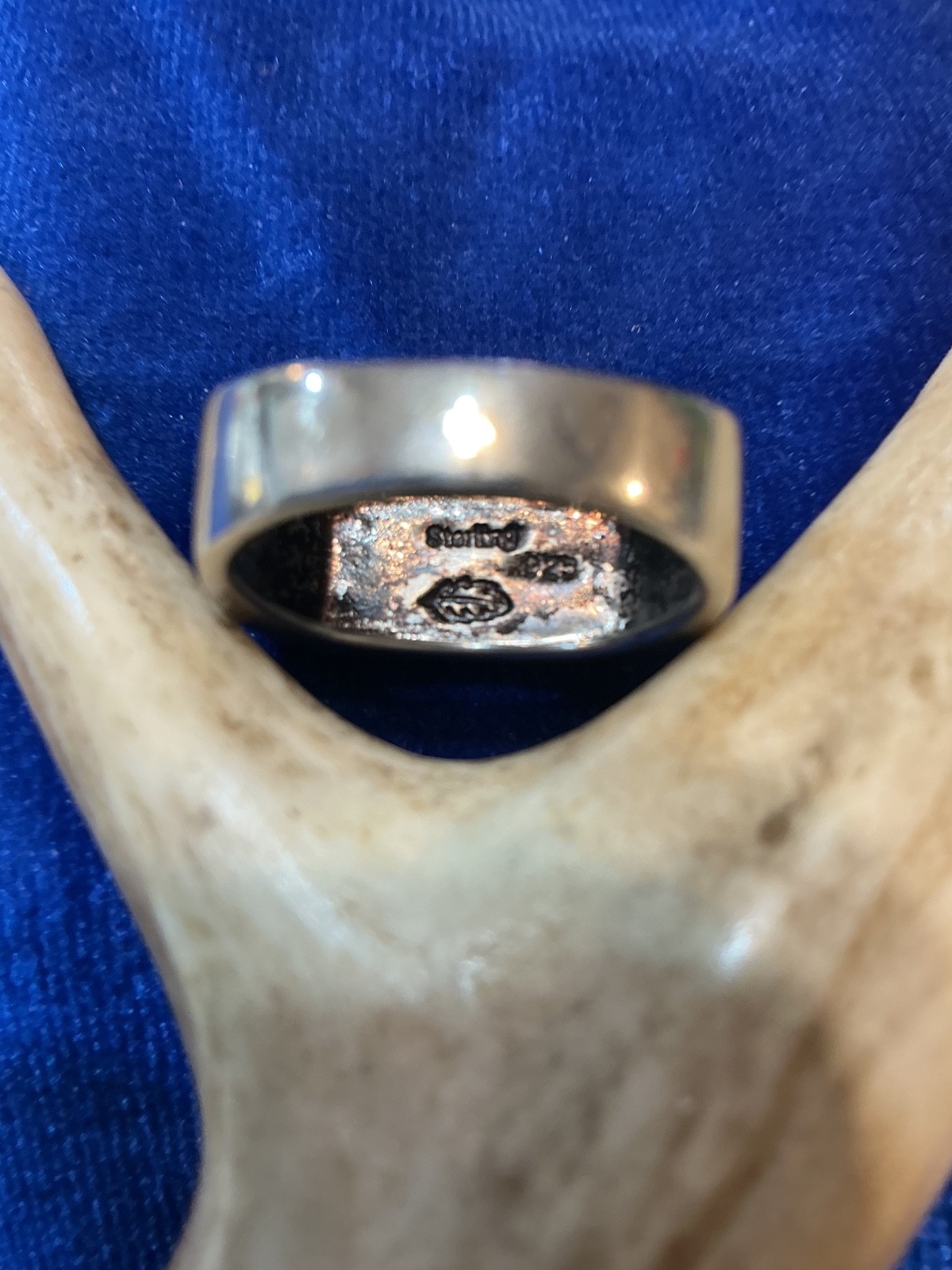 VINTAGE STERLING PEARL RING SIZE 12 VERY DIFFERENT