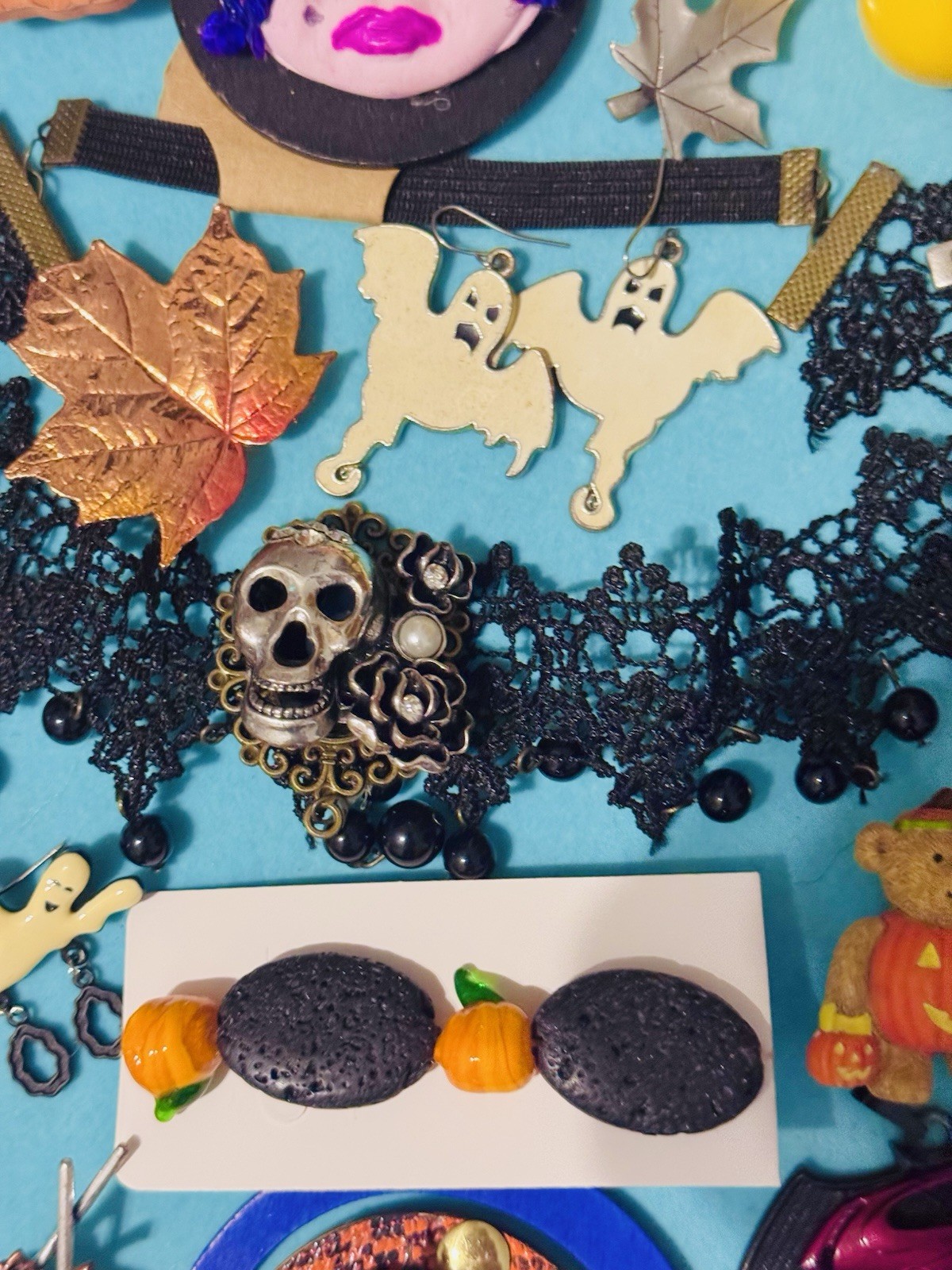 Halloween Fall Theme Jewelry Lot Of 65. Some Signed Some New With Tag