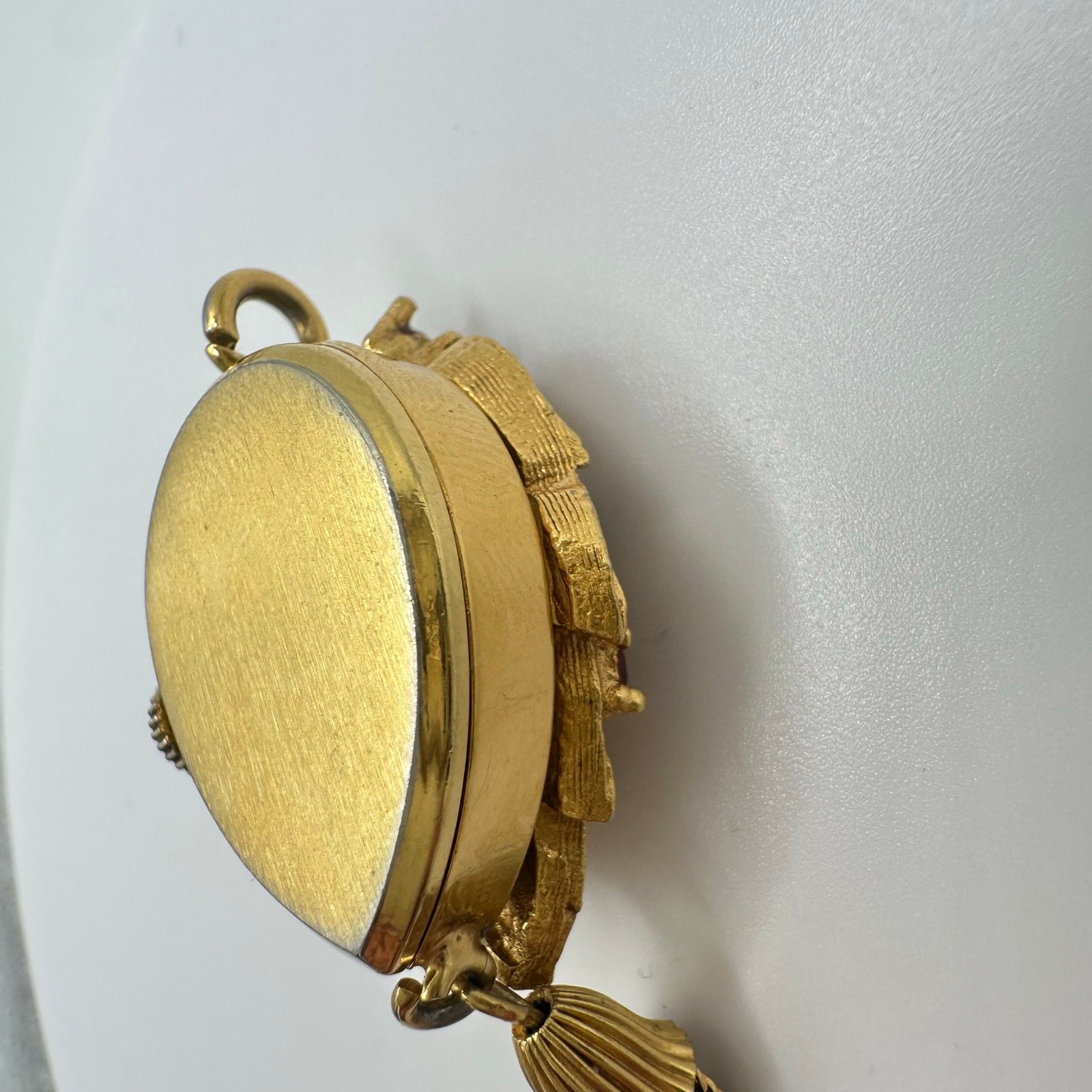 Sheffield vintage gold real ruby sapphire emerald manual automatic watch pendant