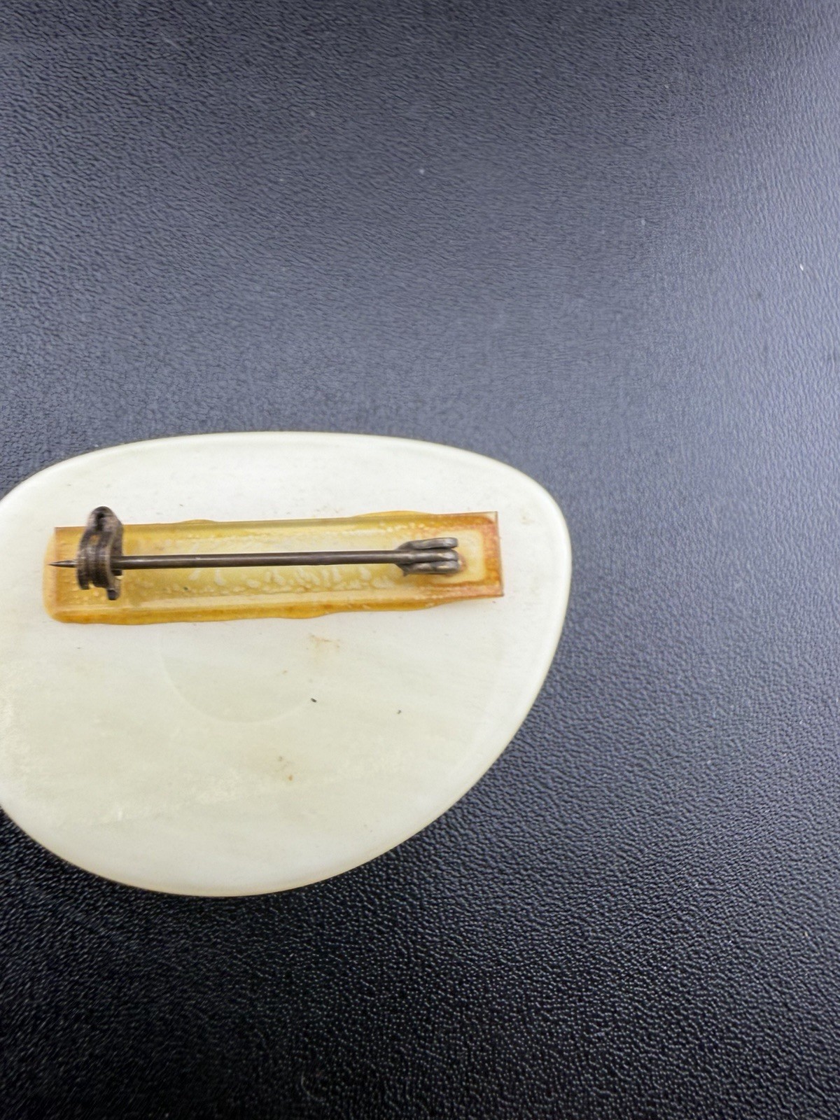 Vintage Red Lobster Off White Brooch Pin Estate Find