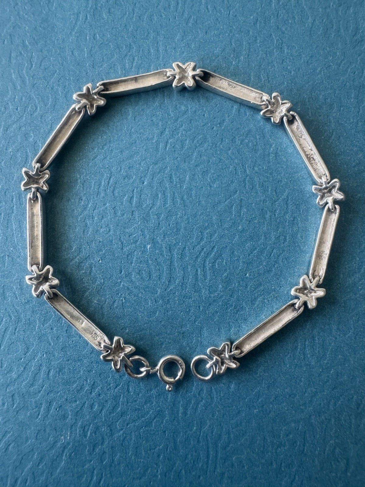 VINTAGE DBJ Designer .925 Sterling Silver & Marcasite Panel Bracelet
