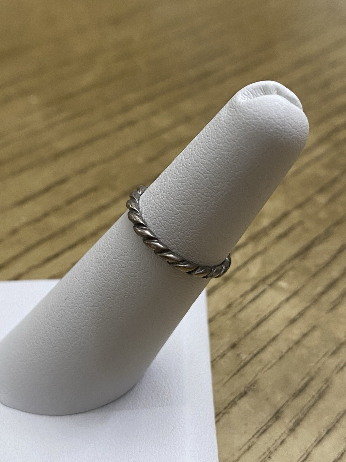 Vintage Shube’s Dakota West Sterling Silver Twist Design Band Ring Size 5