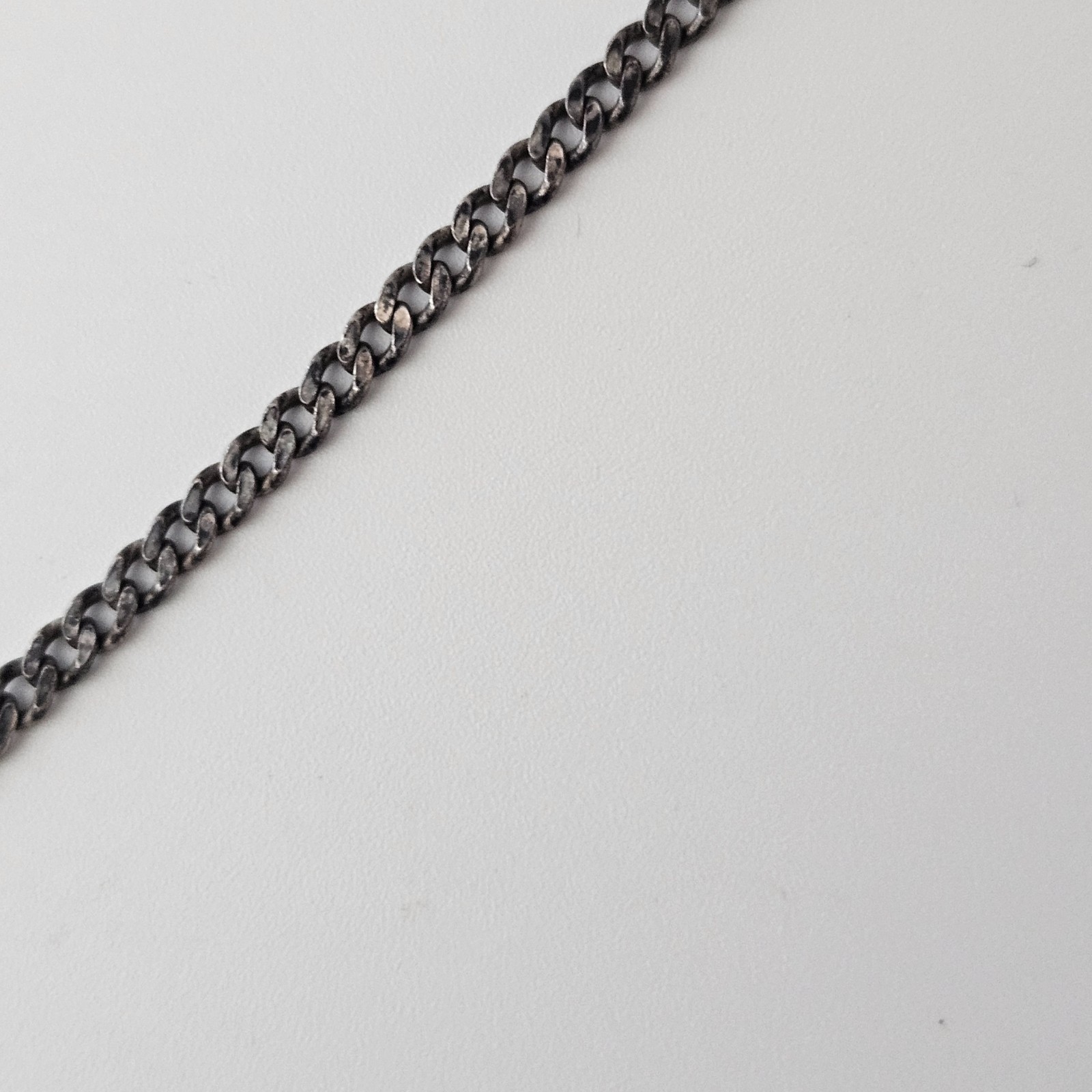 Vintage Sterling Silver Puff Heart Pendant Necklace Filagree Scroll 16″