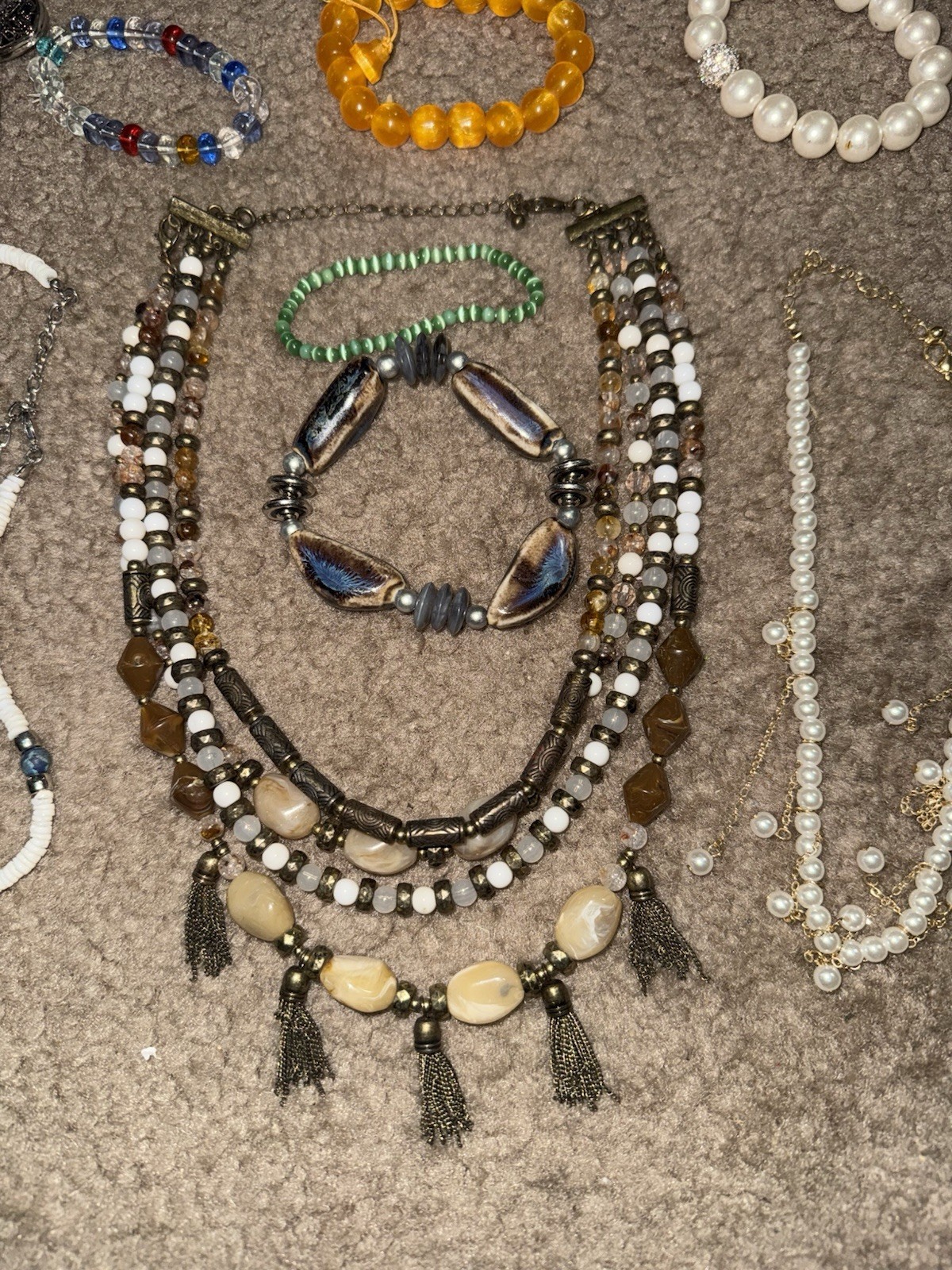 11 Oz Vintage To Modern FASHION JEWELRY Lot All Wearable Pictured Items B2