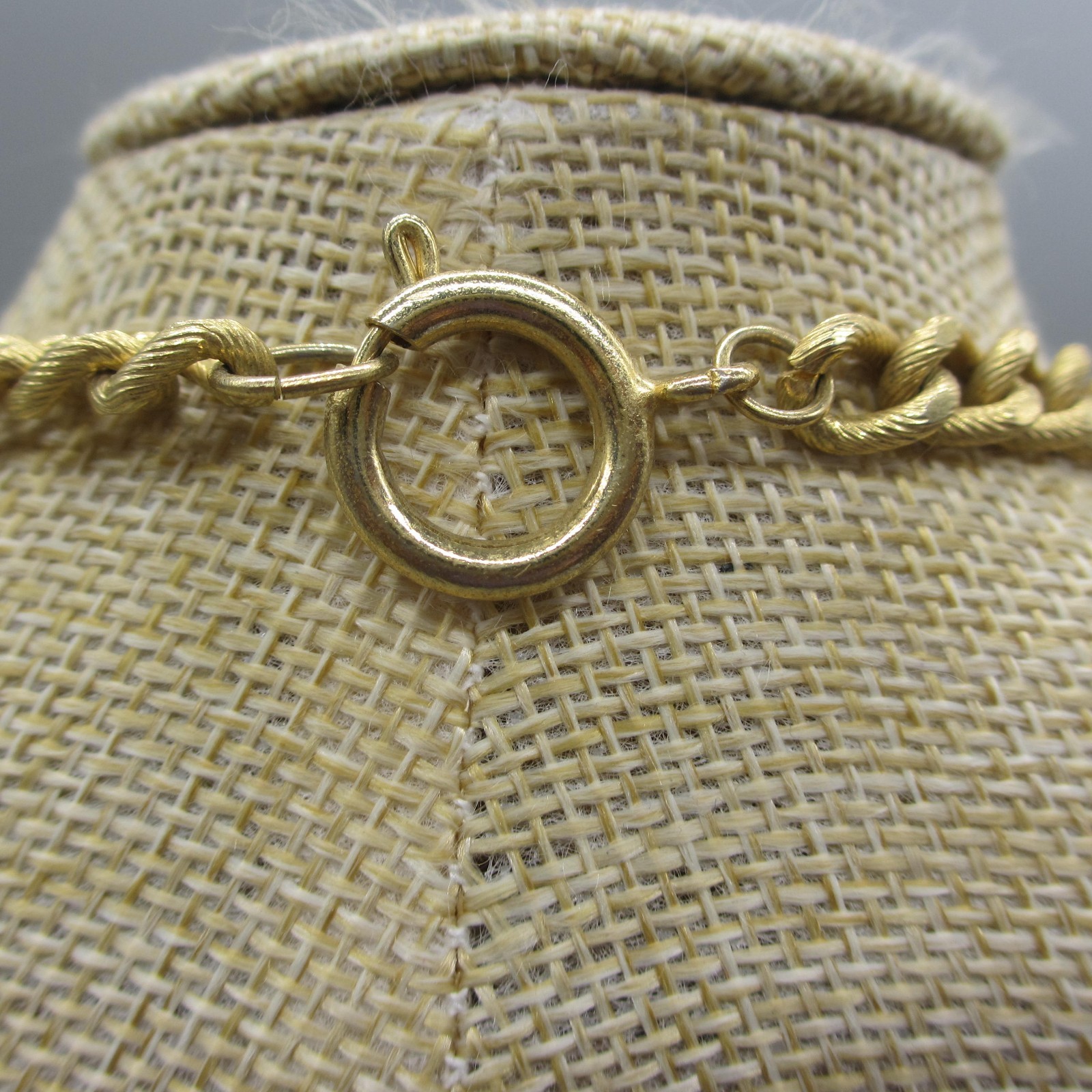 Vintage Faux Coin Necklace Charm Dangle Roman Soldier Gold Tone 18 Inch