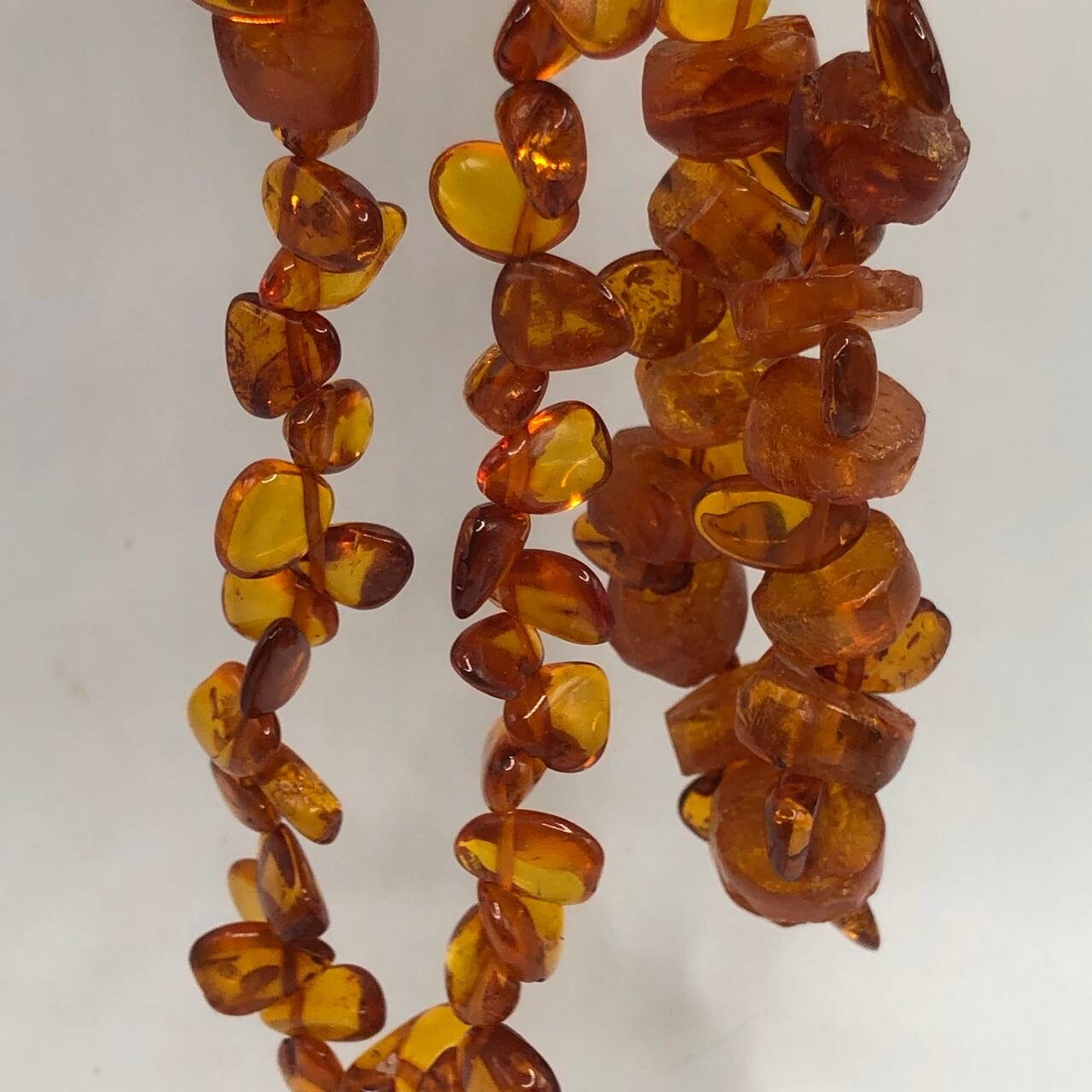 Vintage Soviet Amber Beads Necklace 76 gram
