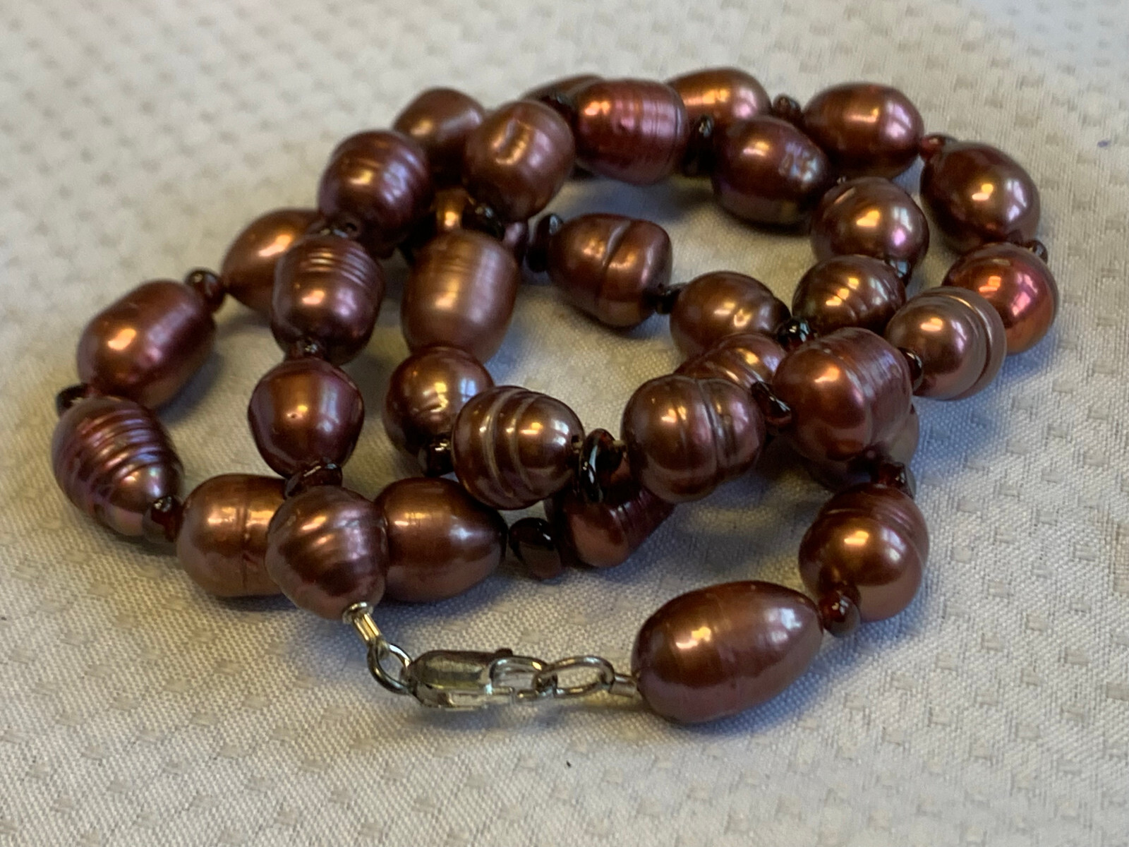 Vtg Pearl Jewelry Lot 19″ Necklace & Bracelets Multicolor AIL Aluma USA Inc