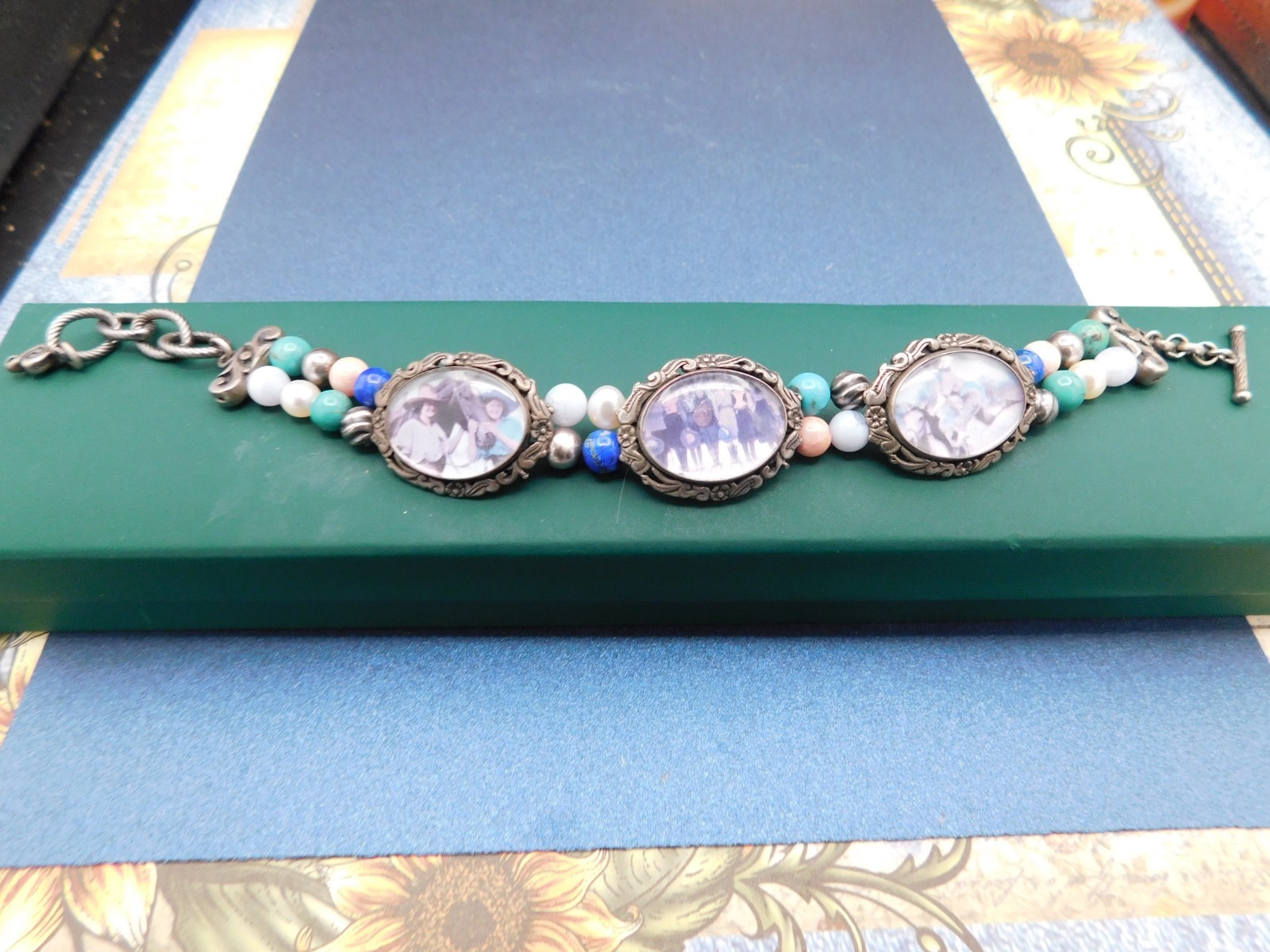 sterling jewelry lot Rare Carolyn pollack horses pictures set neck bracelet