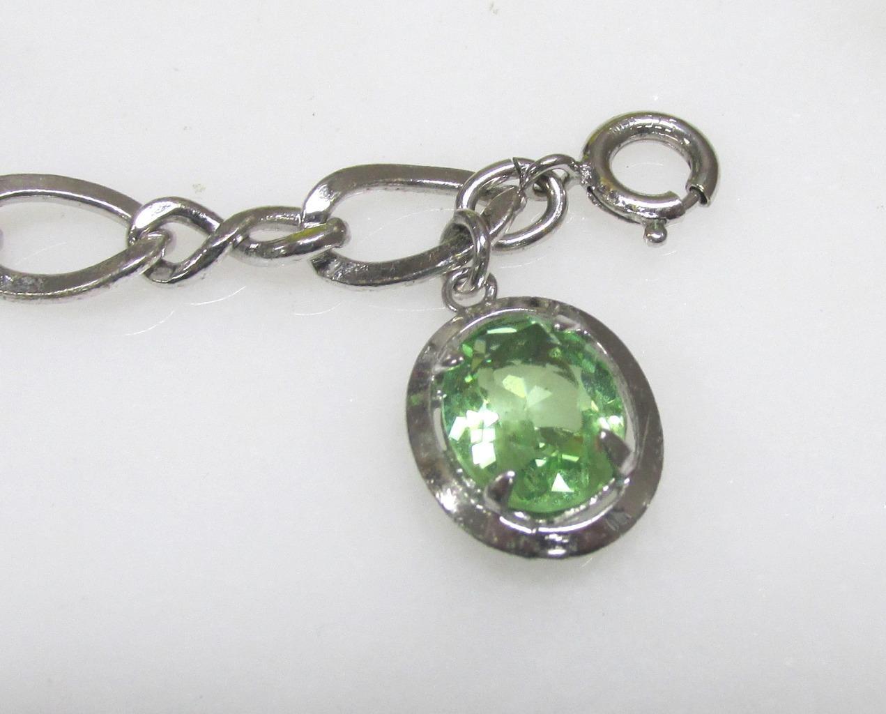 Sterling Silver Charm Bracelet w/ 5 Charms; 1 Danecraft 7-1/4″ ~ 19.5g ~ 9-K600