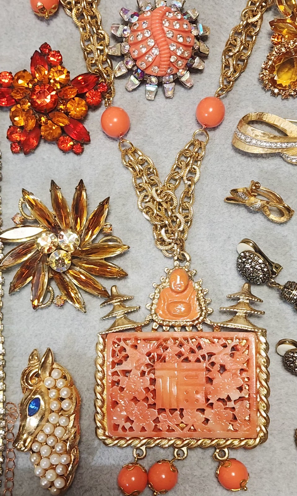 VtgJewelry Lot 20pc Juliana DeNicola Delizza Elster Bijoux MG Cadoro C828