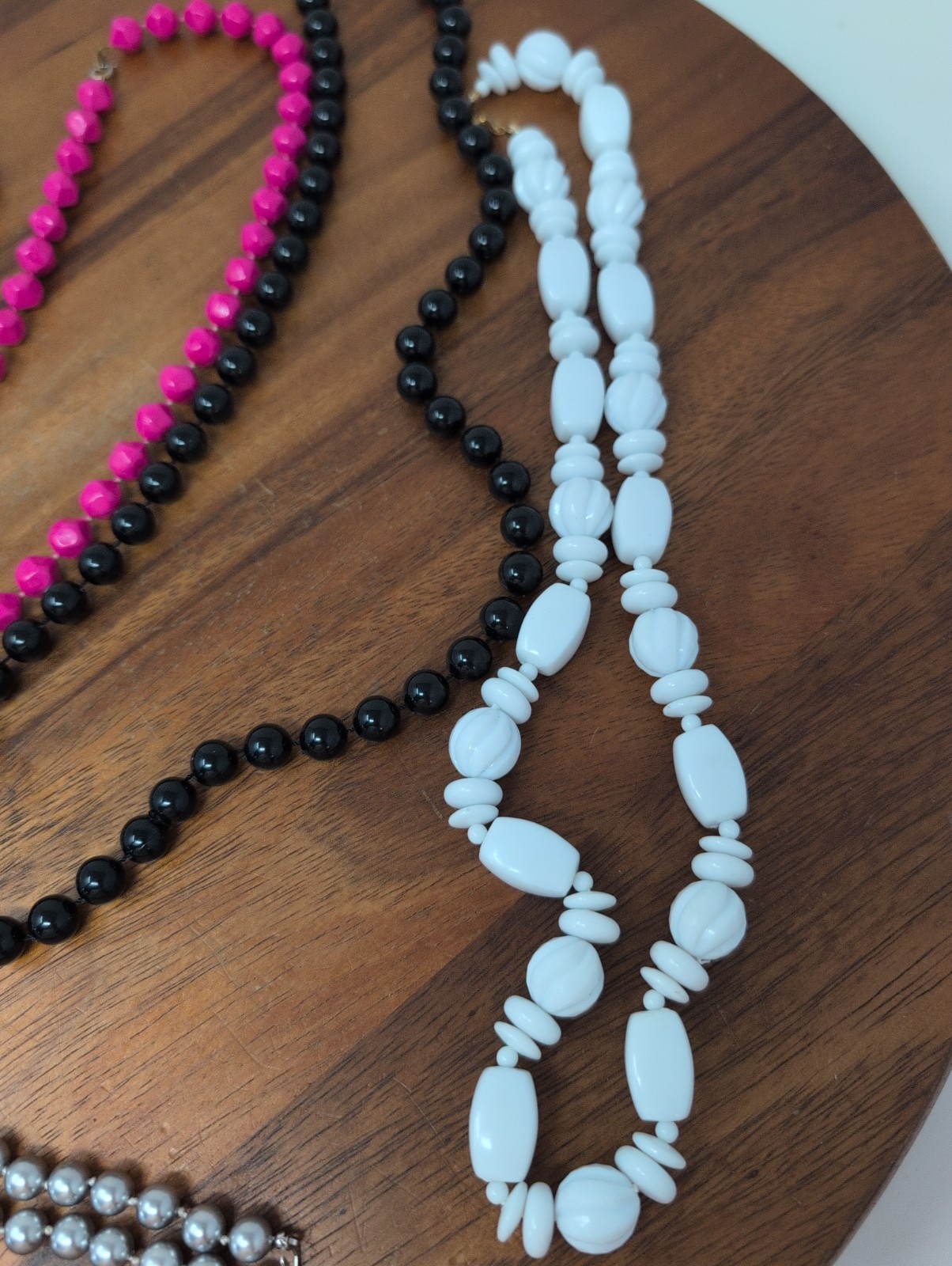 Lot Of Vintage Plastic Jewelry Six Necklaces And Five Bangles