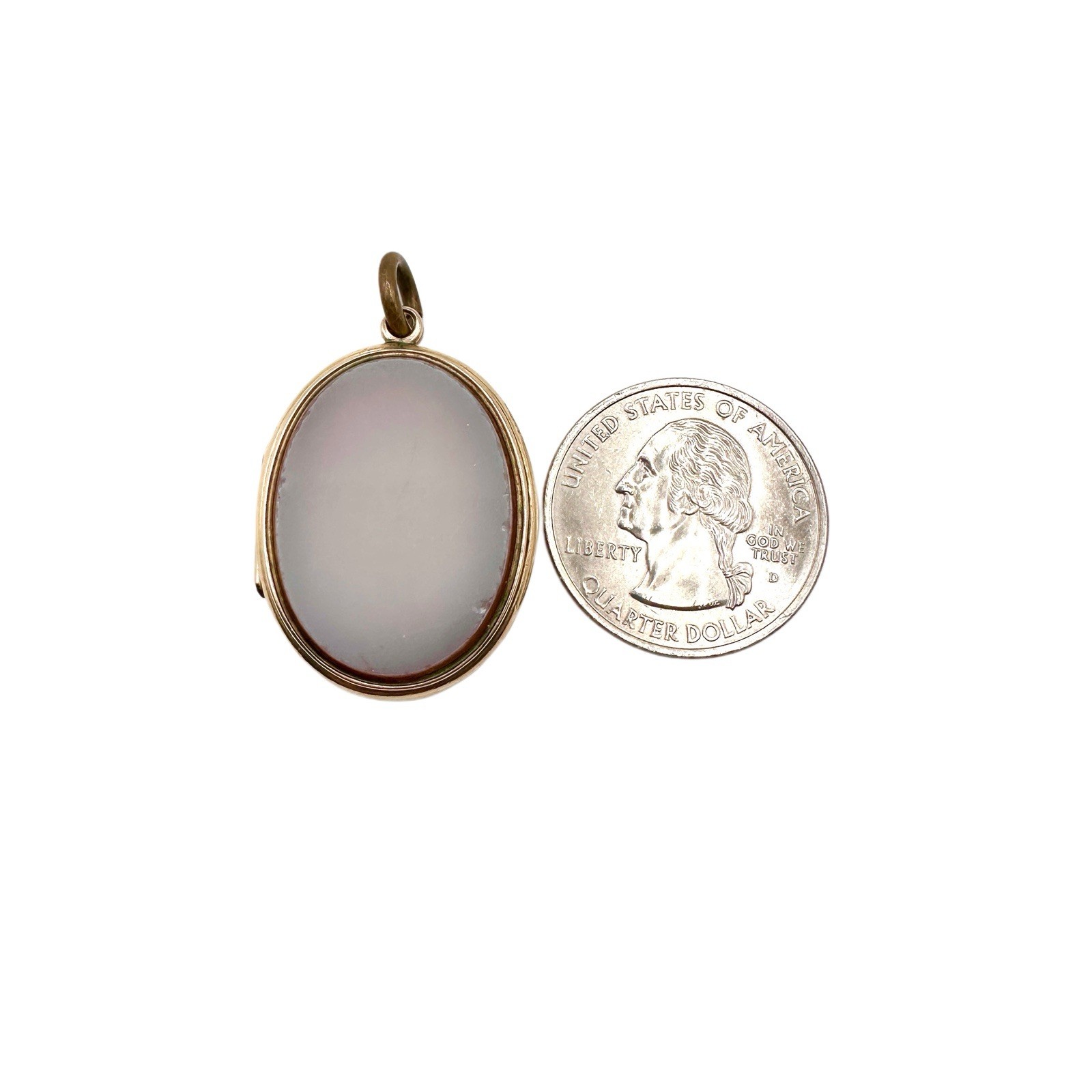 Victorian 13K Gold Double Sided Sardonyx Carnelian, Bloodstone Locket Pendant