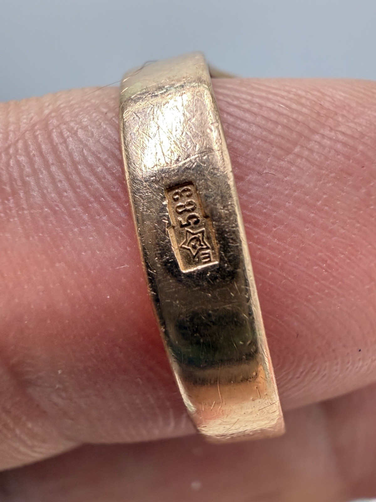 Vintage Soviet Solid Rose Gold Ring 14 K 583 Size 7.75