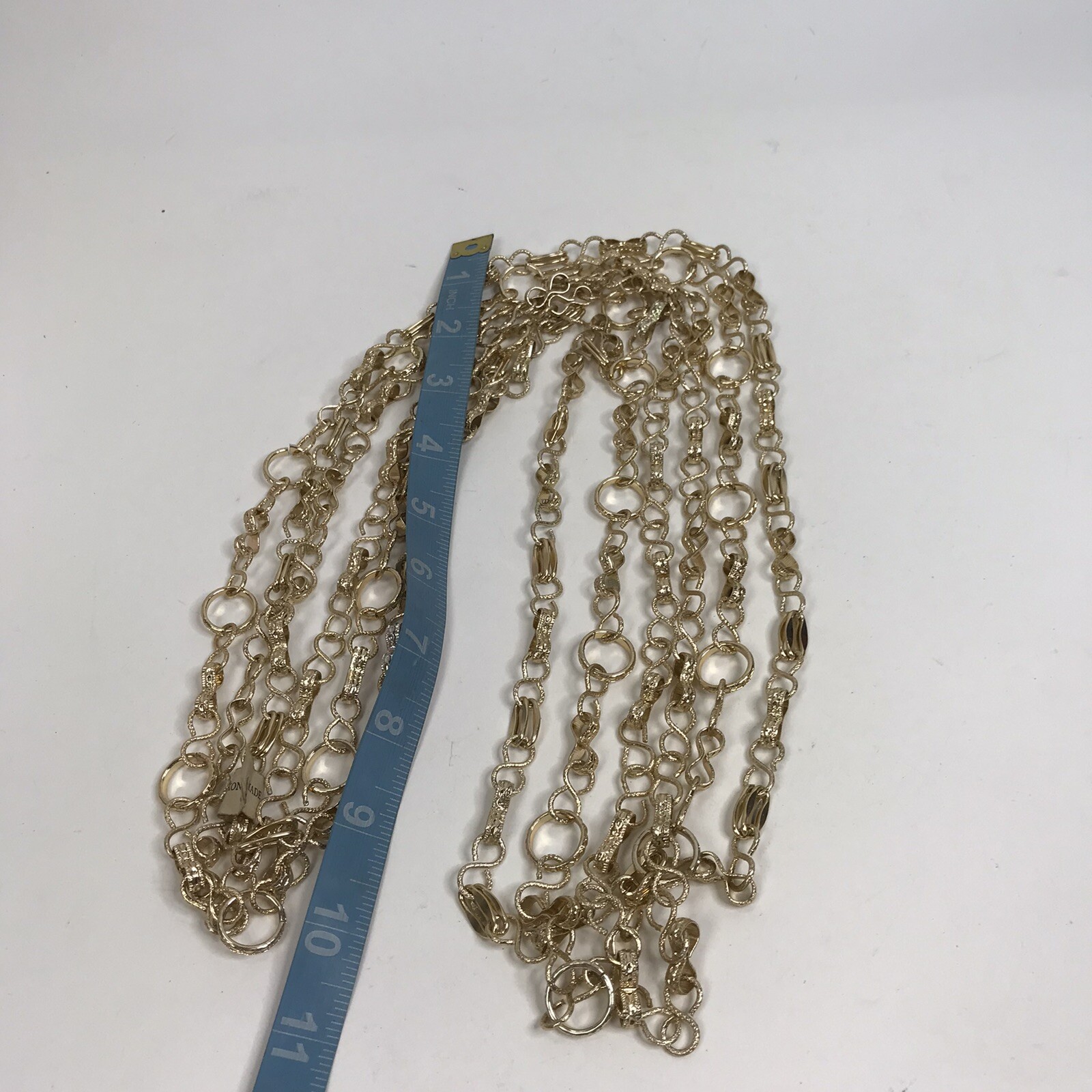 Vintage Lot Hong Kong Necklaces 60s 70s Eloxal Aluminum Lightweight 46 ” long
