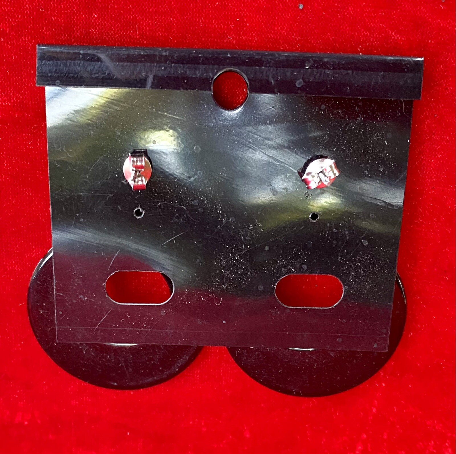 Vintage 80’s does 60’s Checkerboard Earrings pierced Hoop Ska MOD Punk Alt Goth