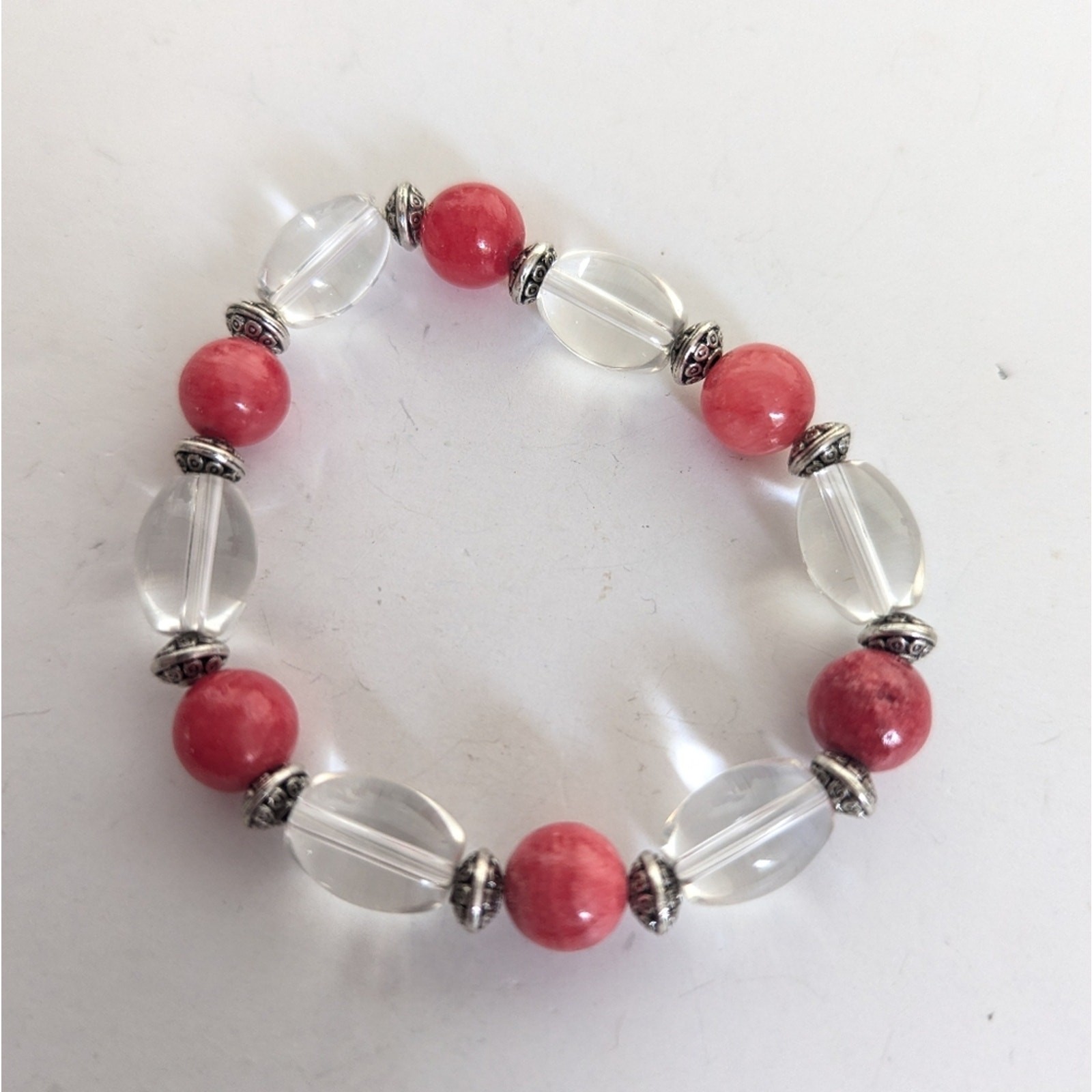 Vintage Bohemian Style Glass Bead Layering Beaded Stretch Bracelet