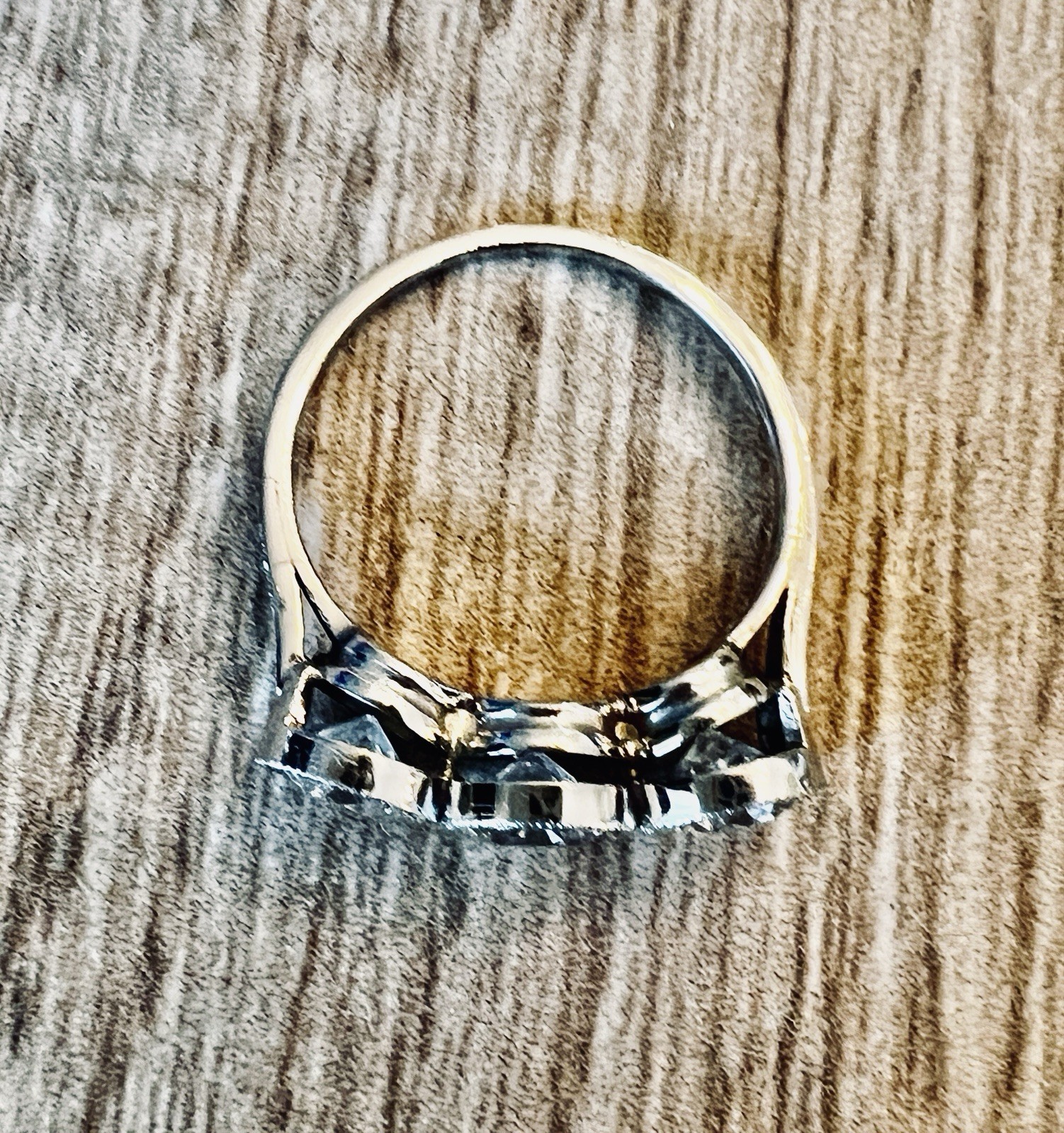 1920’s Antique Deco Old European Cut Diamond Platinum Bezel Milgrain Ring