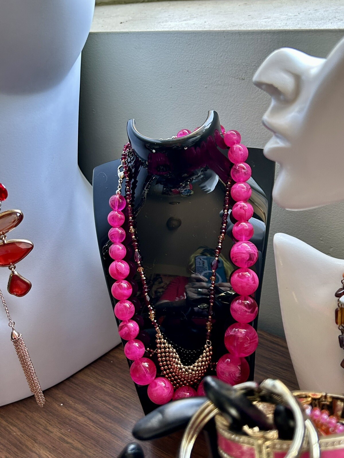 Pretty In Pink – 29 Piece Jewelry Lot – Trifari, Kors, Monet, J Crew, Avon ++