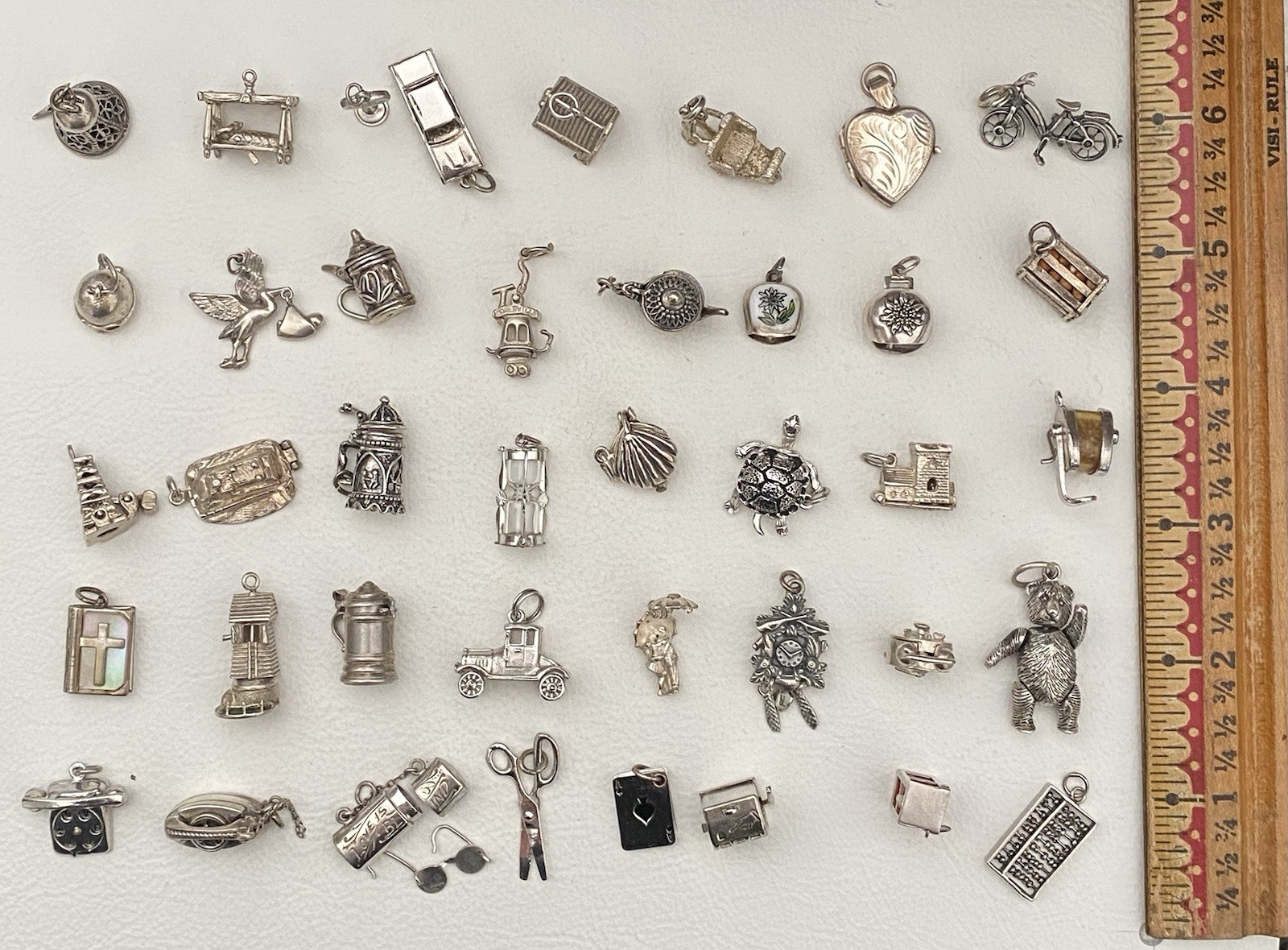 Vintage Sterling Silver MECHANICAL Charm England Choose