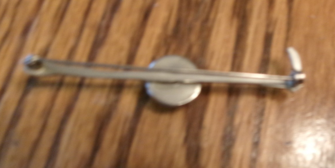 Vtg Equestrian Reverse Intaglio Horse Head 2 1/2″ Bar Riding Crop Pin