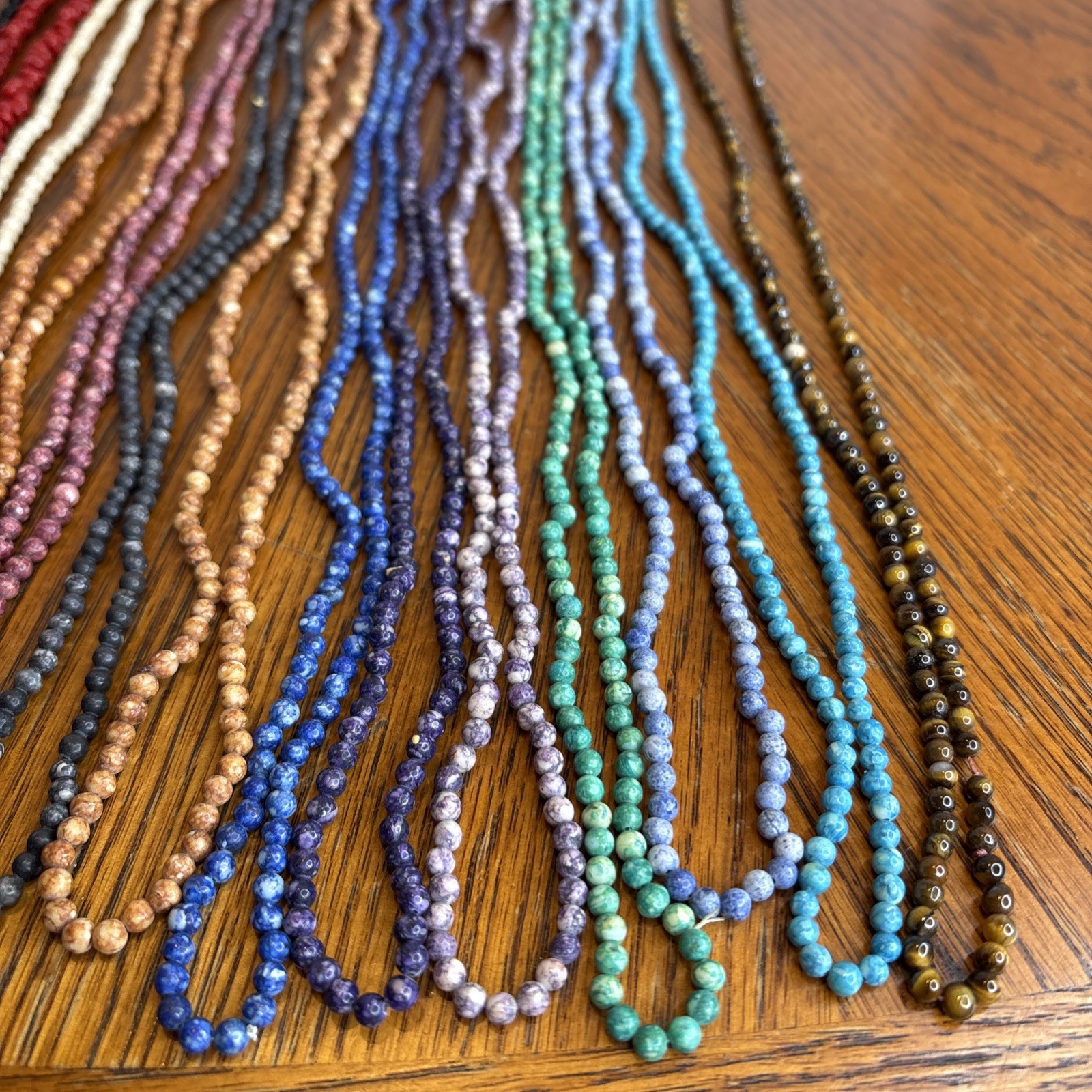 20 Vintage Twist A Bead 80’s Beaded Necklace Stone Pearls, Plastic,Glass,1 Metal