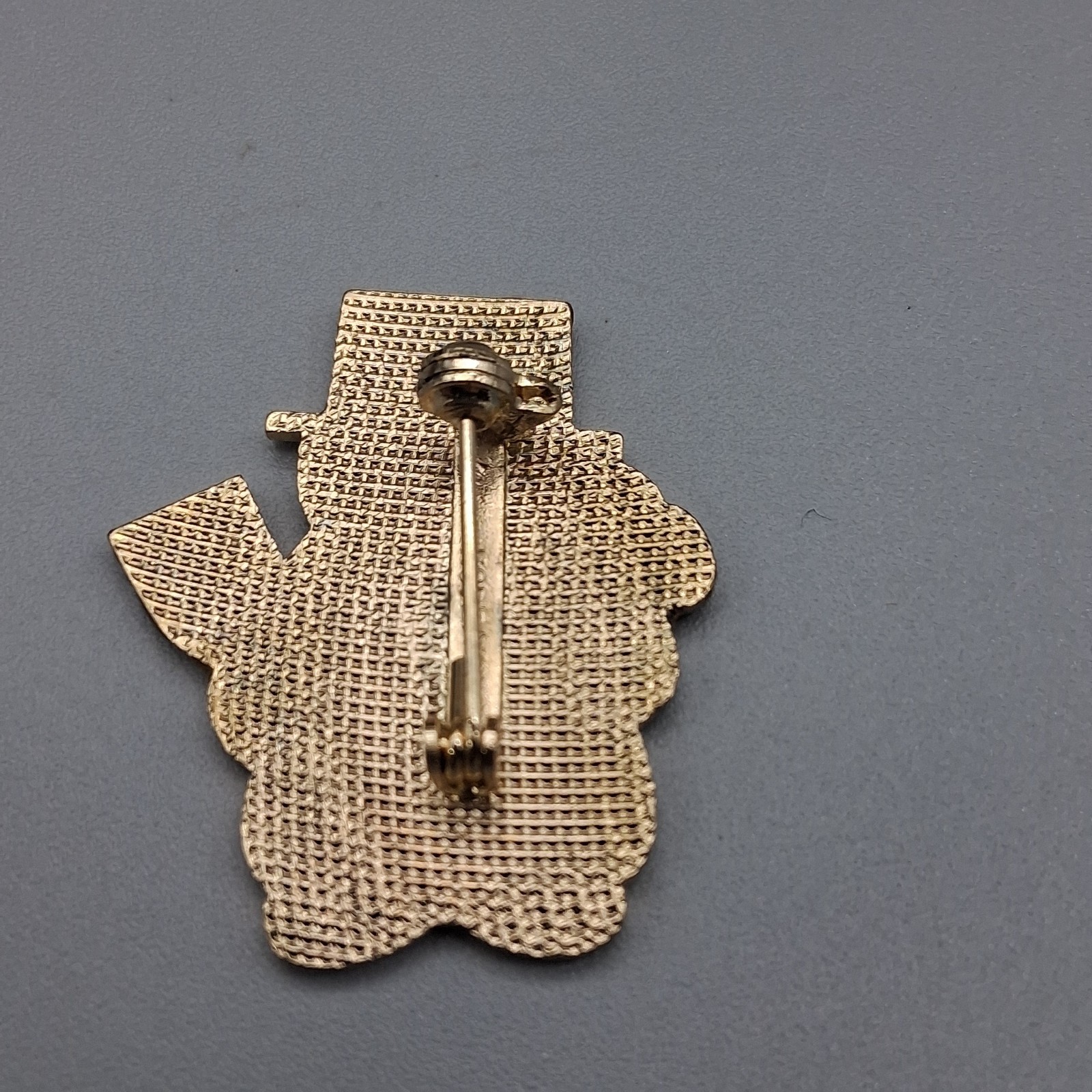 Vintage Christmas Snowman Brooch Lapel Pin