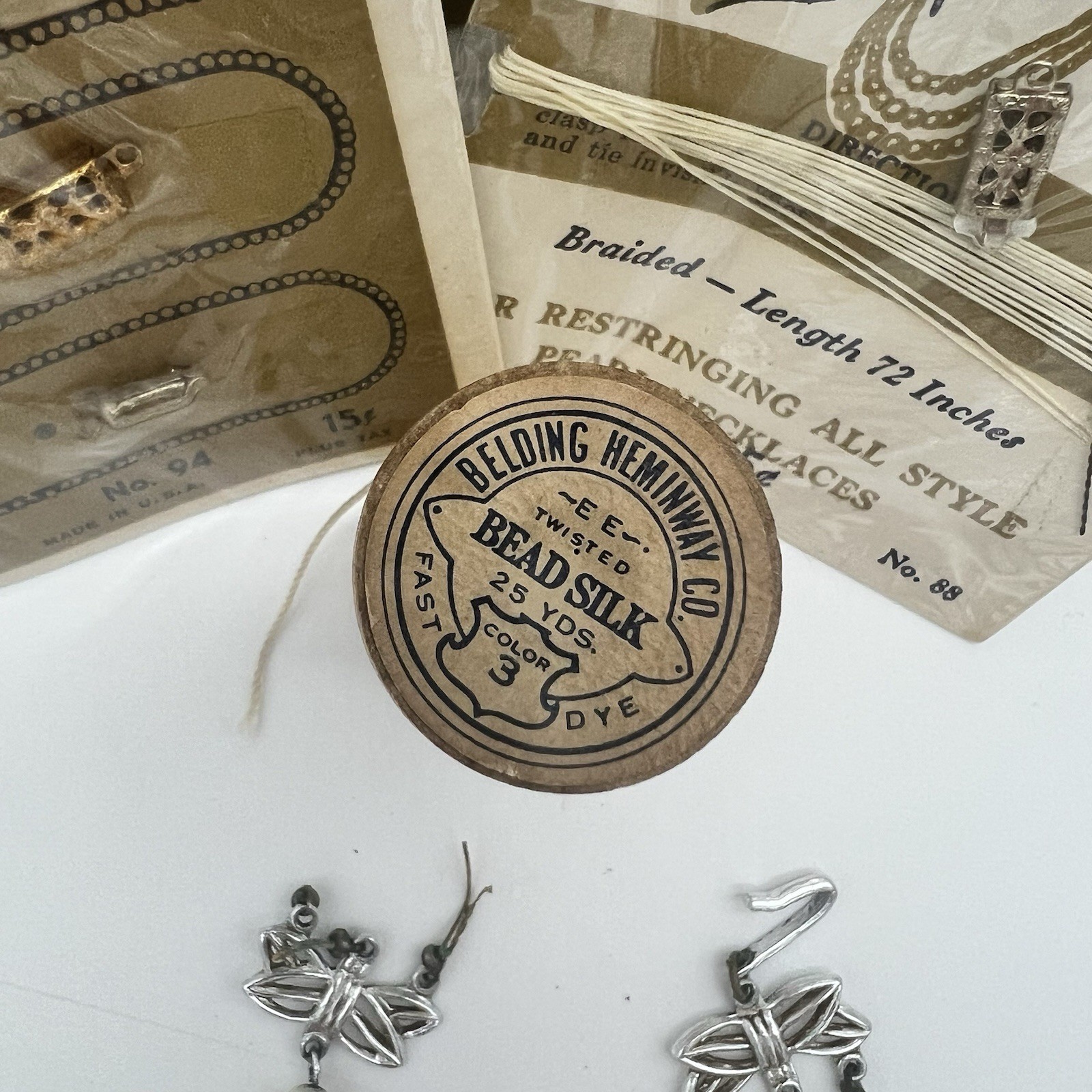 Vintage Pearl Collar Necklace + Repair Kit – Miranda Japan, Clasps, Bead Silk