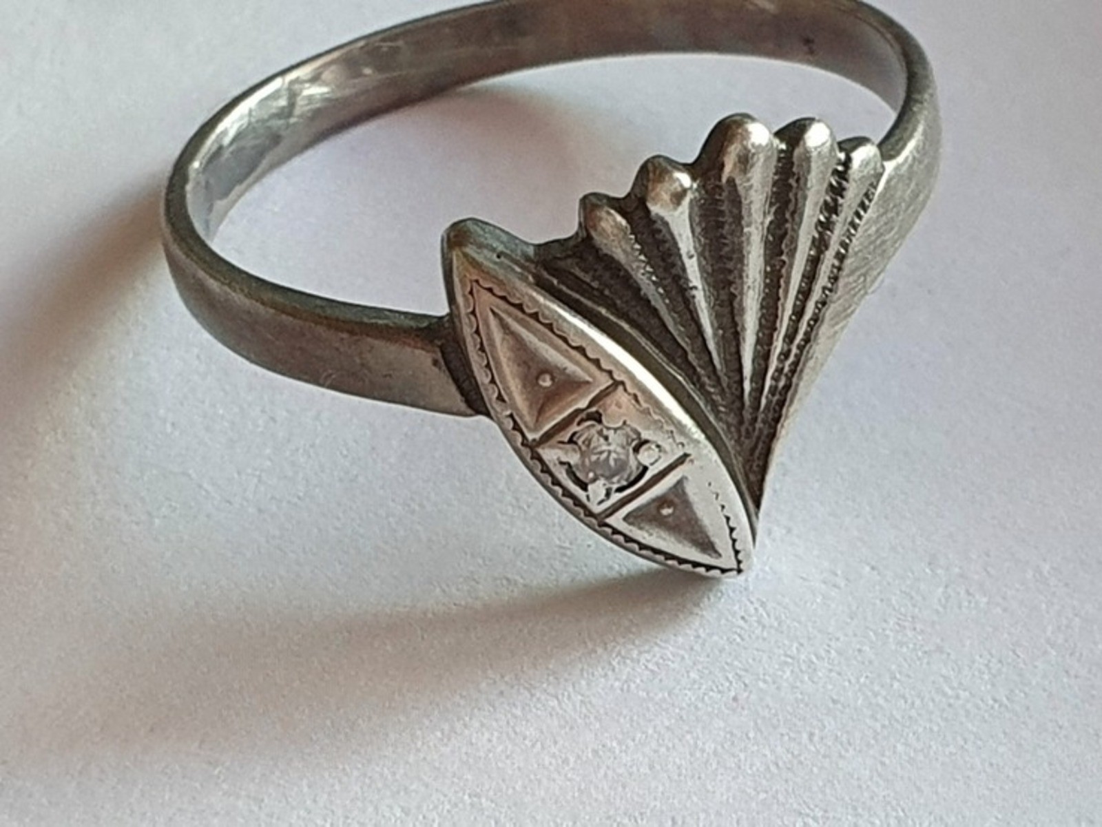 Vintage Soviet USSR ring sterling silver 925 ⭐ Size 8.5 Weight 2.08 g.
